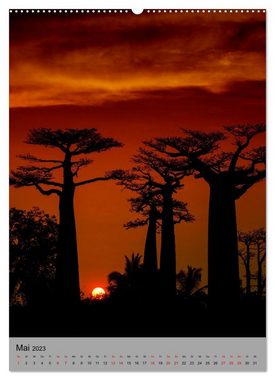 CALVENDO Wandkalender MADAGASKAR: Baobabs, Lemuren, Naturwunder (Premium, hochwertiger DIN A2 Wandkalender 2023, Kunstdruck in Hochglanz)