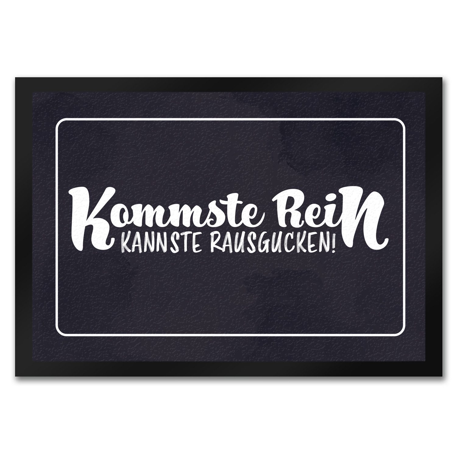 Fußmatte Fußmatte in 35x50 cm mit lustigem Spruch Kommste rein kannste