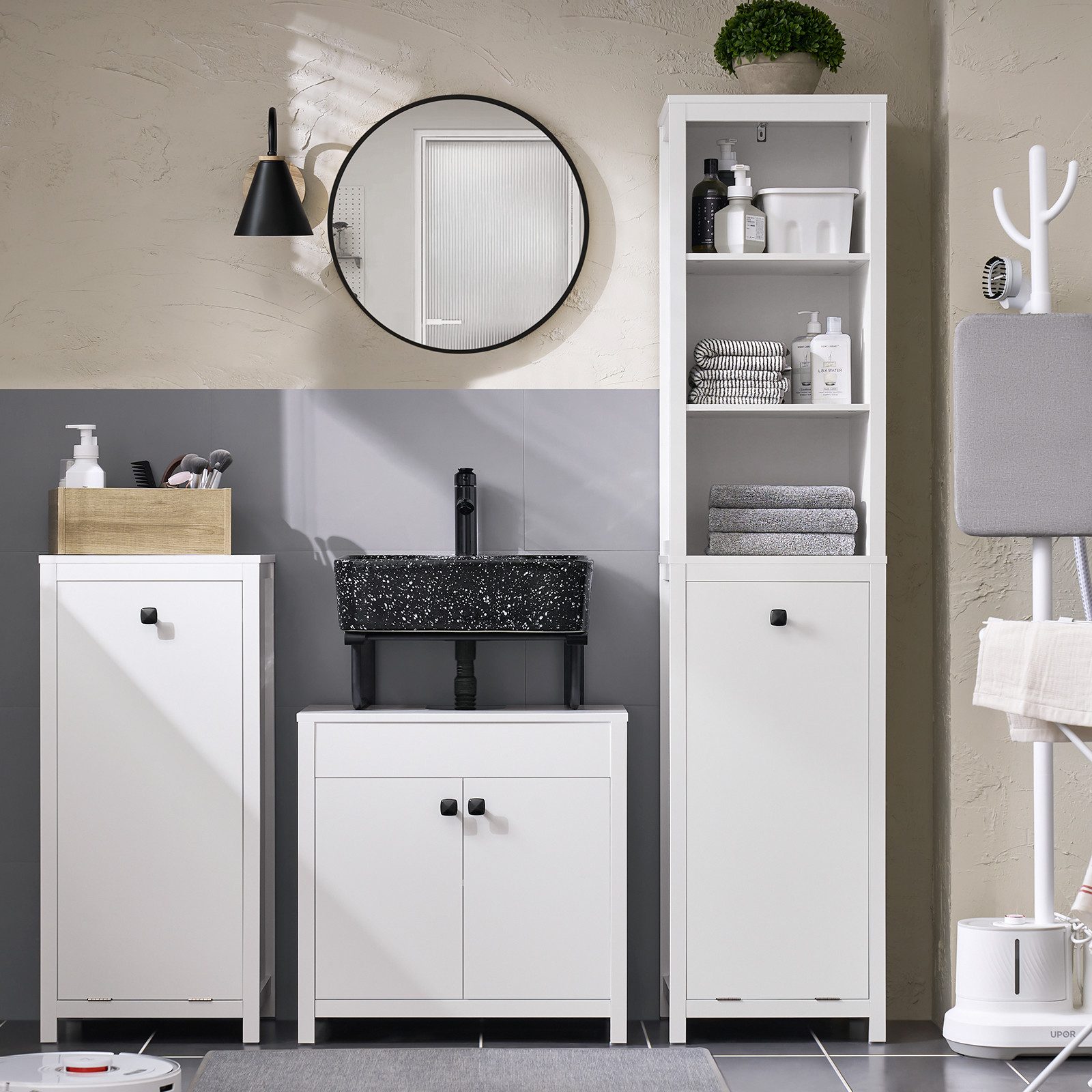SoBuy Waschbeckenunterschrank BZR98 Badezimmerschrank Unterschrank Waschtis günstig online kaufen