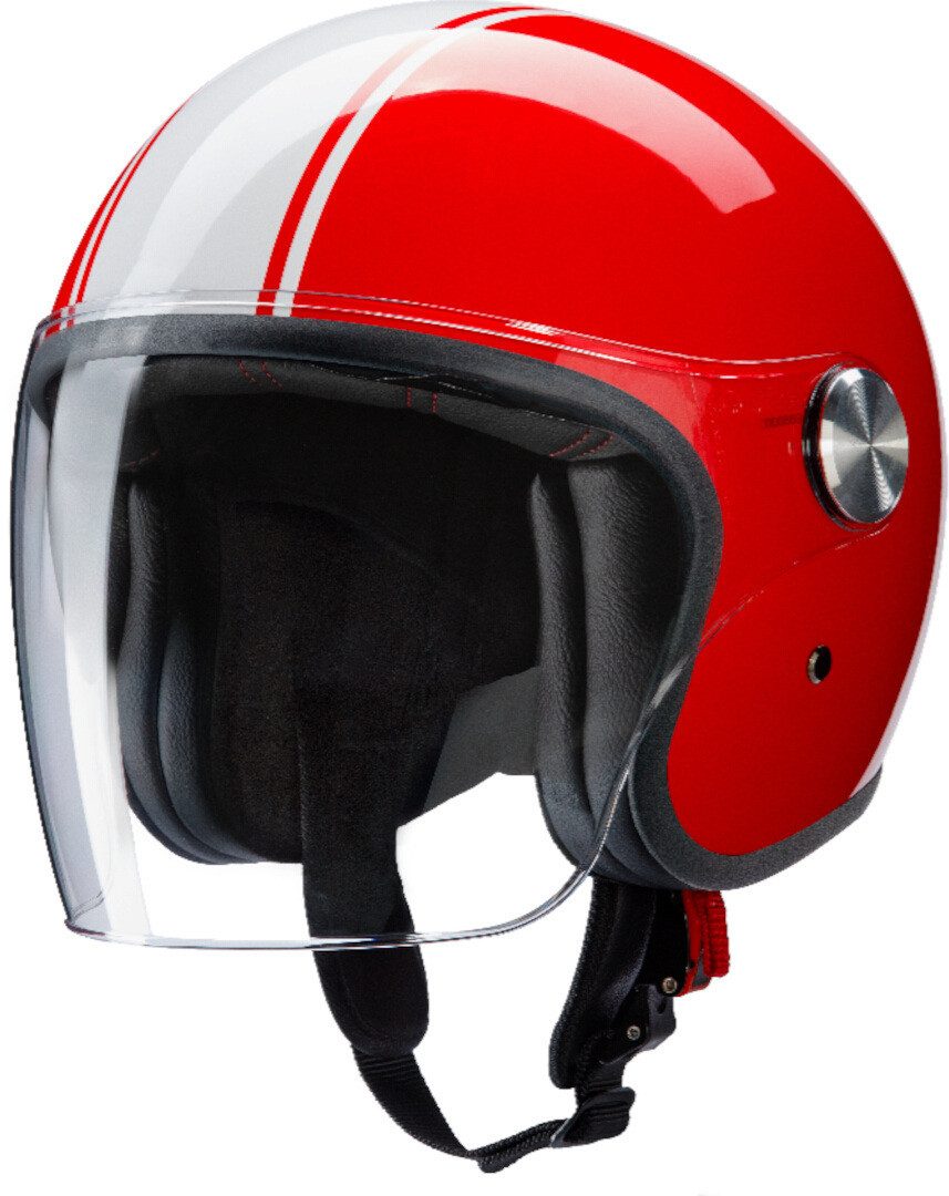 Redbike Motorradhelm RB-861 Jethelm, integriertes Sonnenvisier