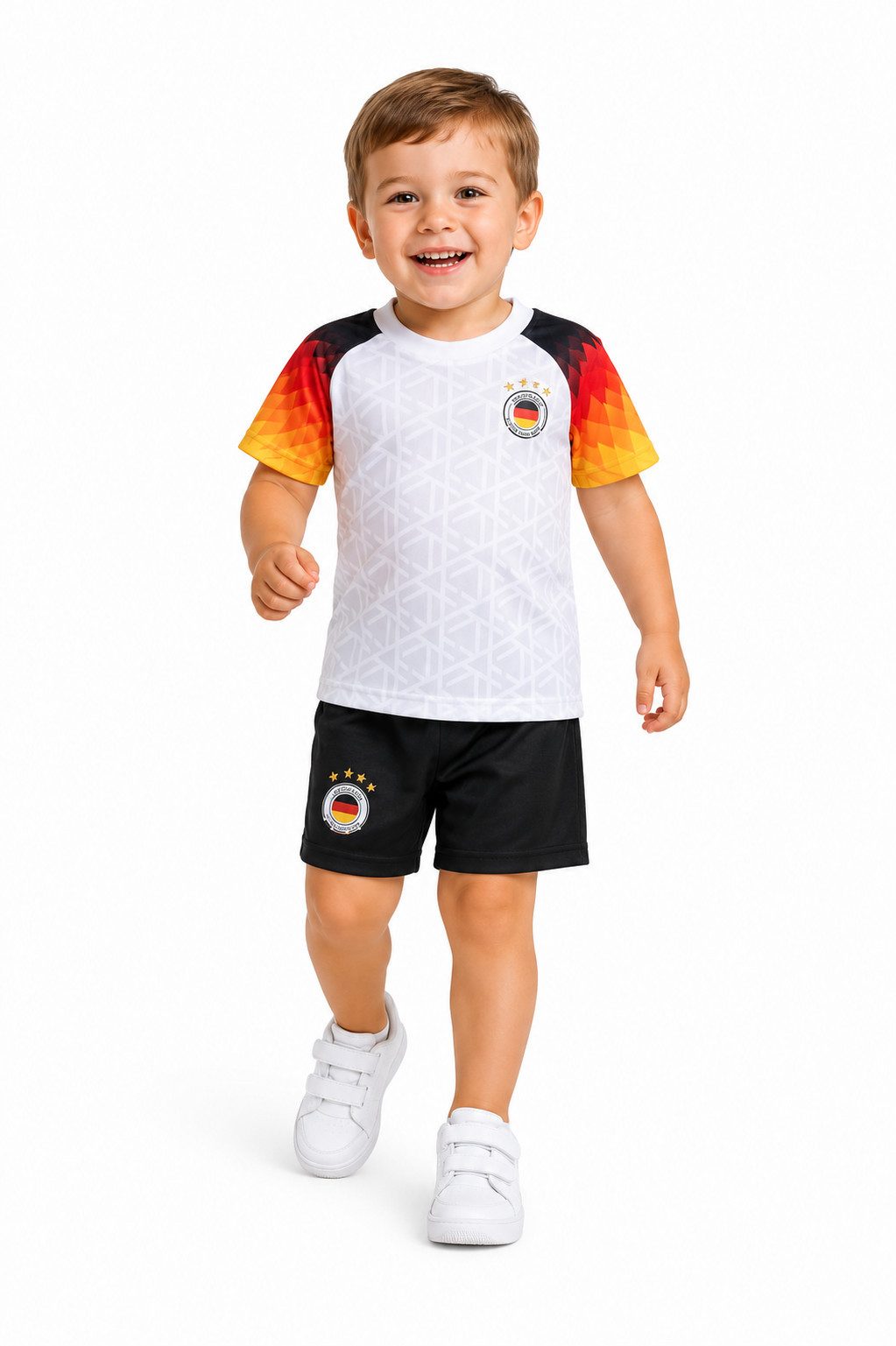 Fashion Boy Fußballtrikot Personalisierbares Kinder Fußball Fan Set Deutschland Germany, JS1.26e (Set)