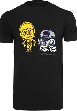 F4NT4STIC T-Shirt Star Wars Resistance Droids Chest Print Herren,Premium Merch,Regular-Fit,Basic,Bedruckt