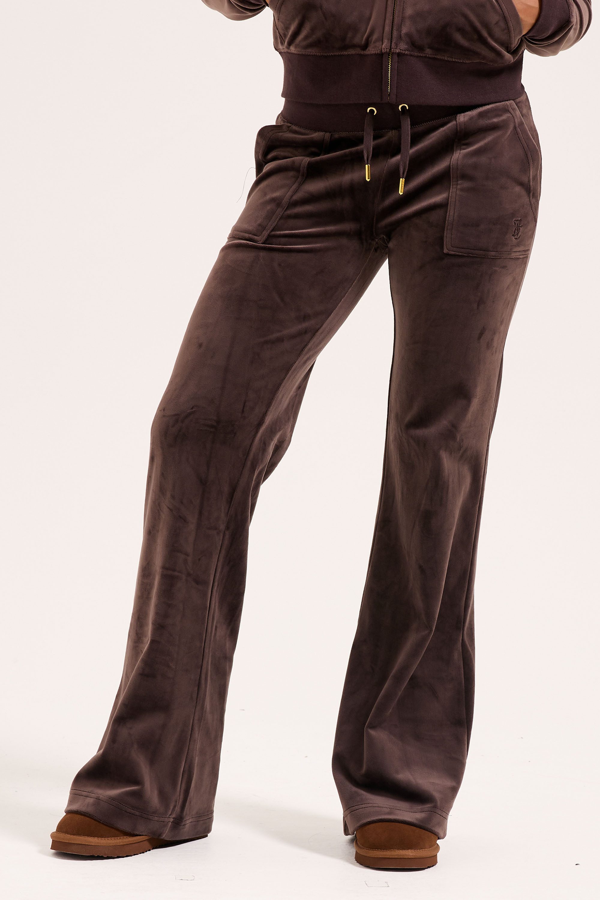 Juicy Couture Sweathose LAYLA LOW RISE POCKET GOLD HARDWARE PANT Damen Trai günstig online kaufen