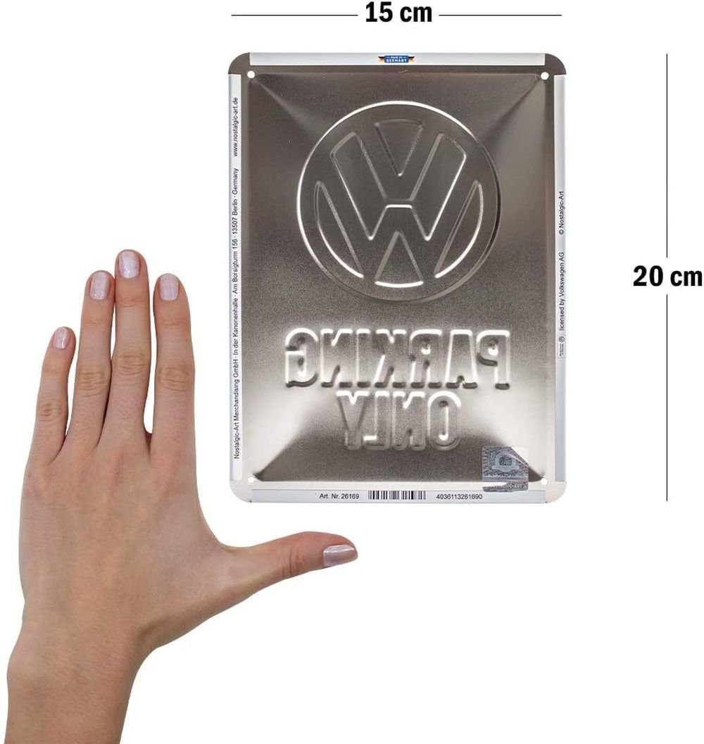 Nostalgic-Art Metallschild Blechschild 15x20 cm - Volkswagen - VW Parking O günstig online kaufen