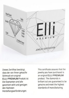 Elli DIAMONDS Ohrring und Ketten Set Solitär, 0907820815 (Set, 4-tlg), mit Diamanten