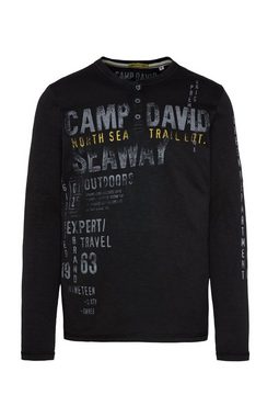 CAMP DAVID Henleyshirt aus Baumwolle
