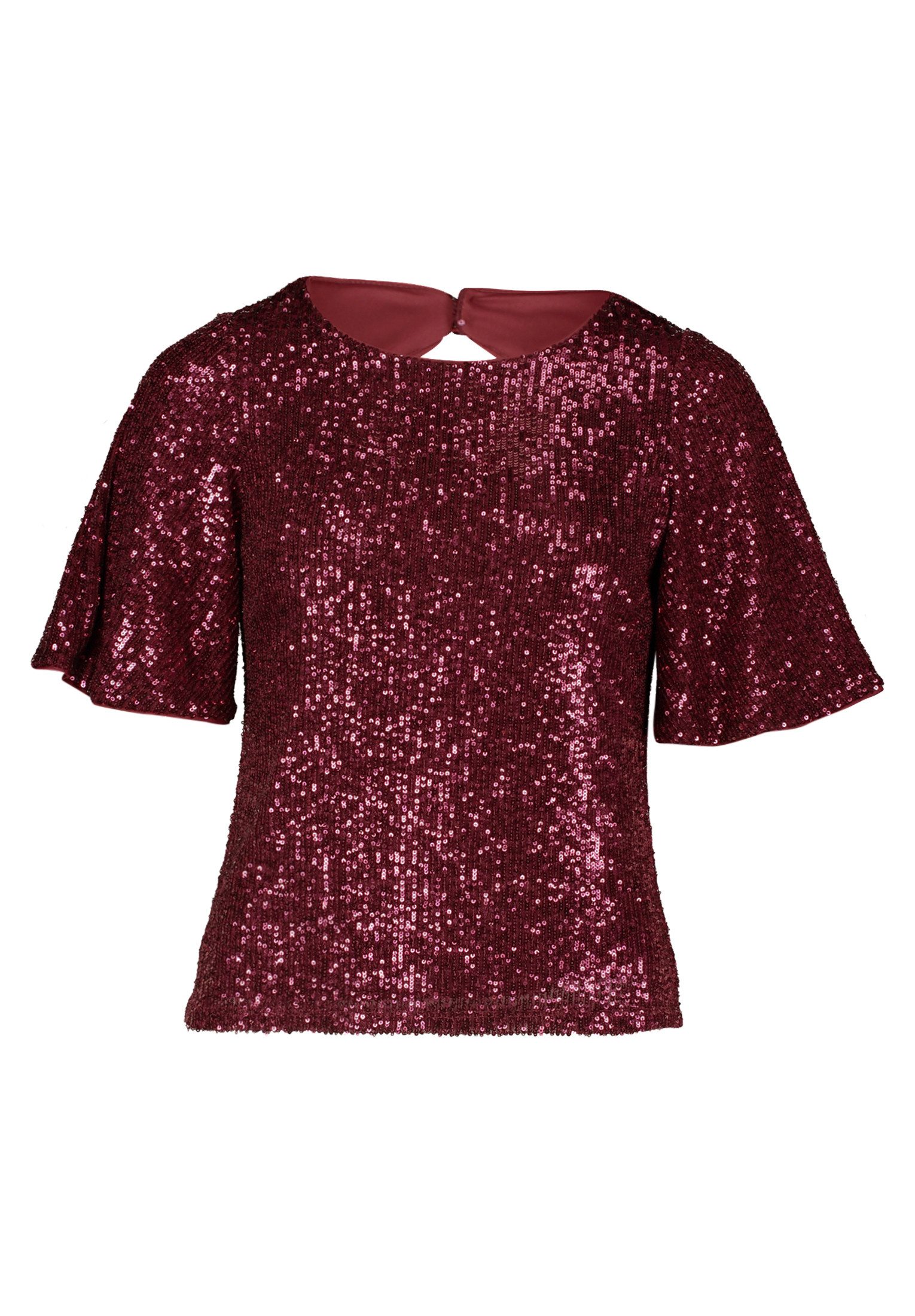 Vera Mont Kurzarmshirt "Damen Pailletten-Bluse mit Flügelärmeln" 1 Stk. tlg günstig online kaufen