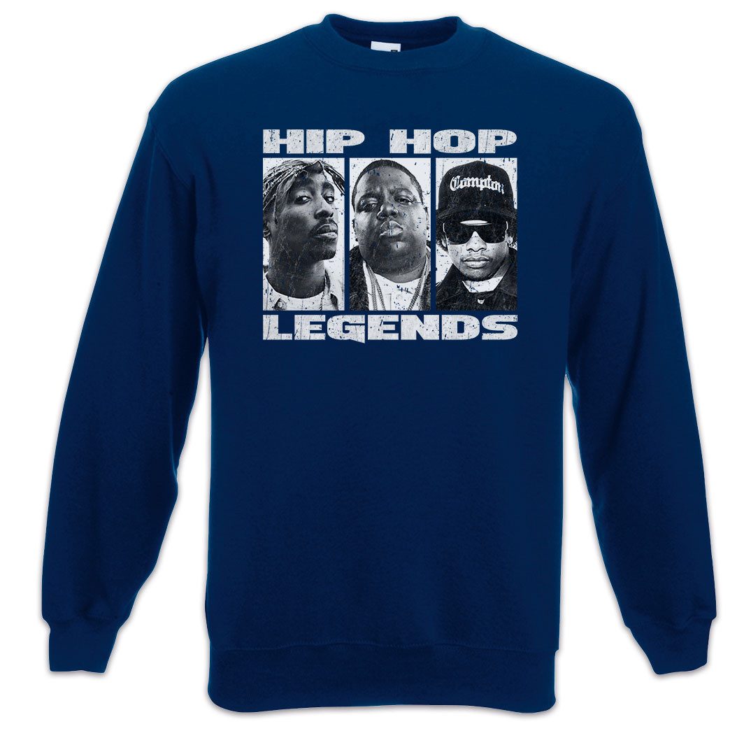 Urban Backwoods Sweatshirt Hip Hop Legends Sweatshirt Rap Gangster Legenden Heroes Rapper (1-tlg) Producer Produzent Musik Music