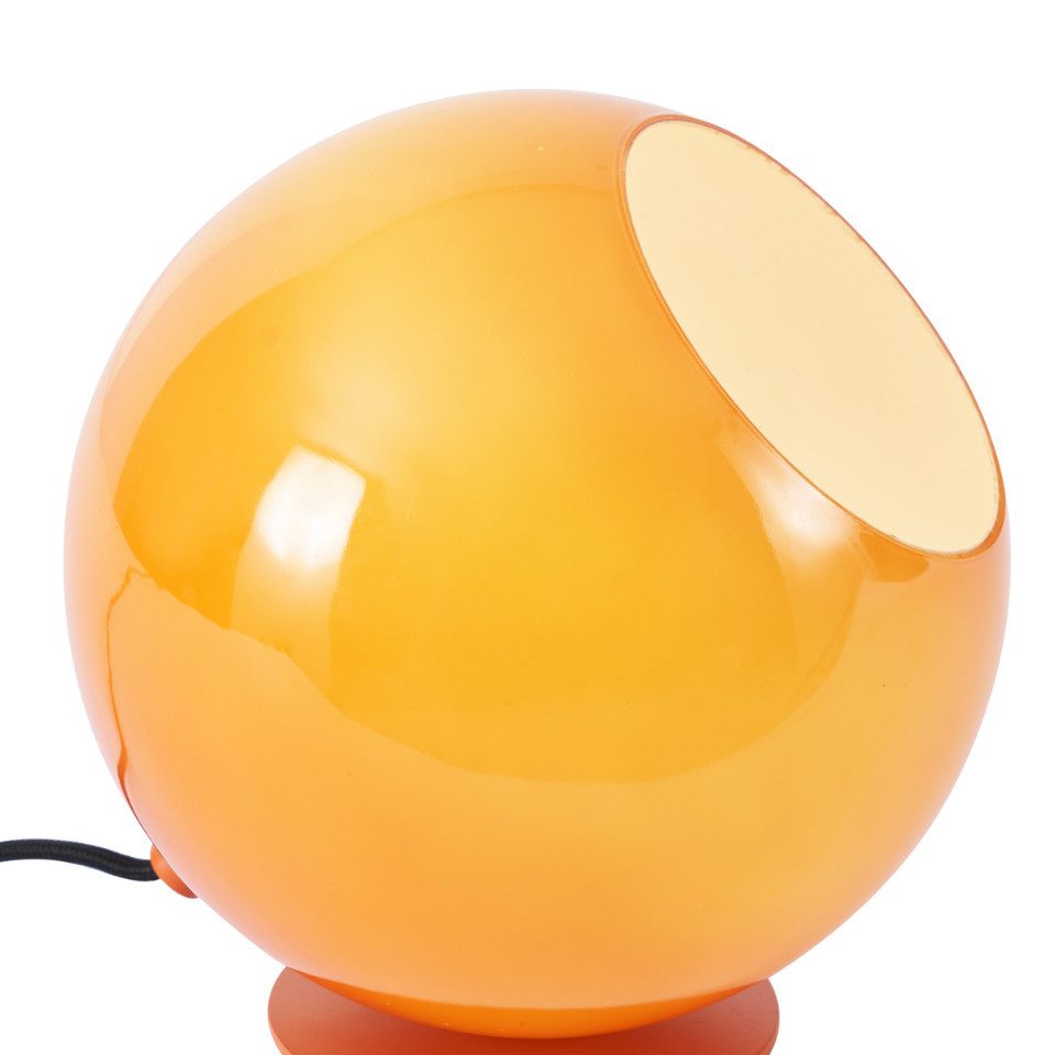 Qazqa Tischleuchte Mabel, ohne Leuchtmittel, E27, Orange, Retro, Glas, 1-fl günstig online kaufen