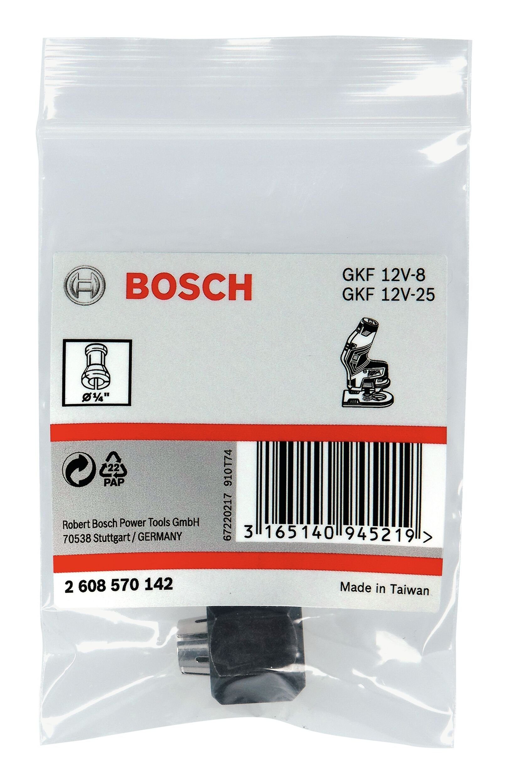 Spannzange, Mit Überwurfmutter BOSCH 1/4" - Bosch-Kantenfräsen für