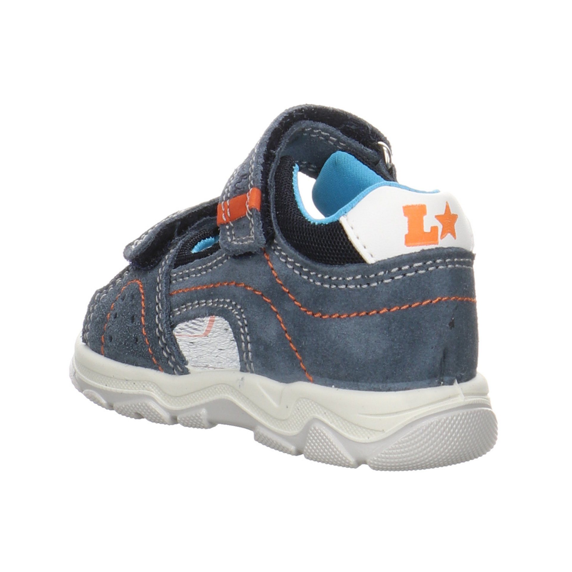 Lurchi Jungen Schuhe Kinderschuhe Leder-/Textilkombination Sandalen Minilette Sandale Gani Azzuro