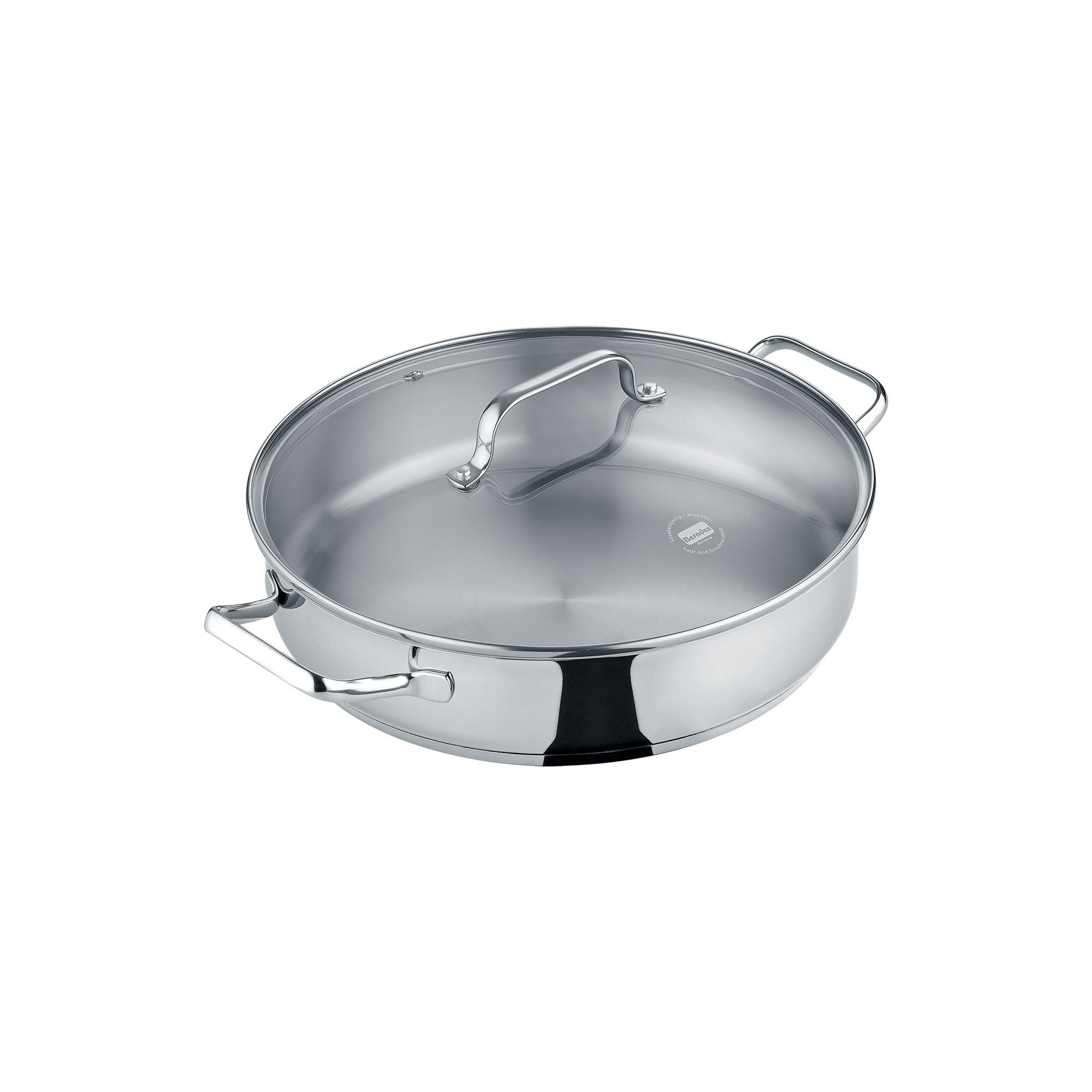 Berndes Servierpfanne 24cm (mit Deckel) - b.brilliant, Edelstahl