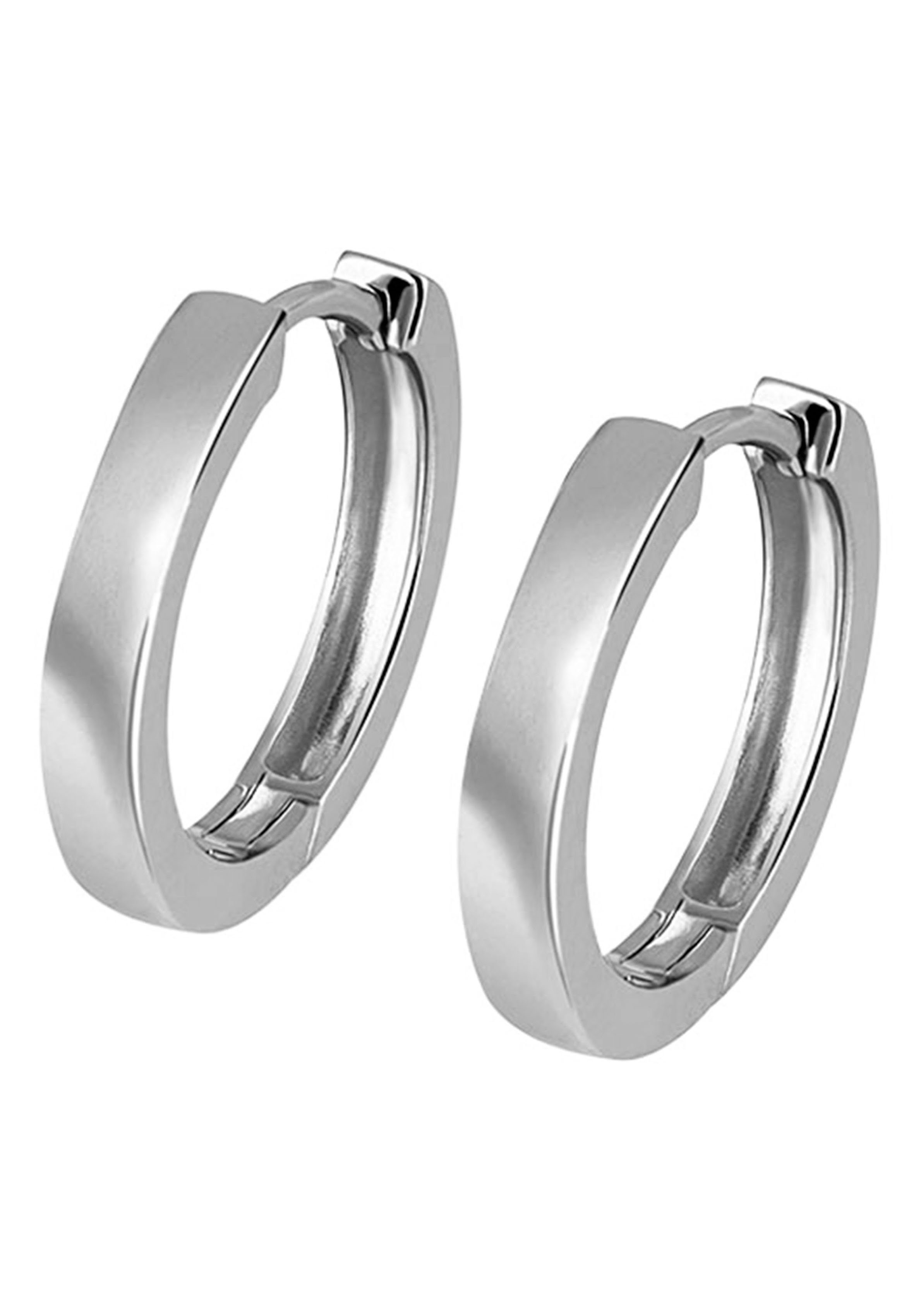 Firetti Paar Creolen Schmuck Geschenk Silber 925 Klappcreole glänzend