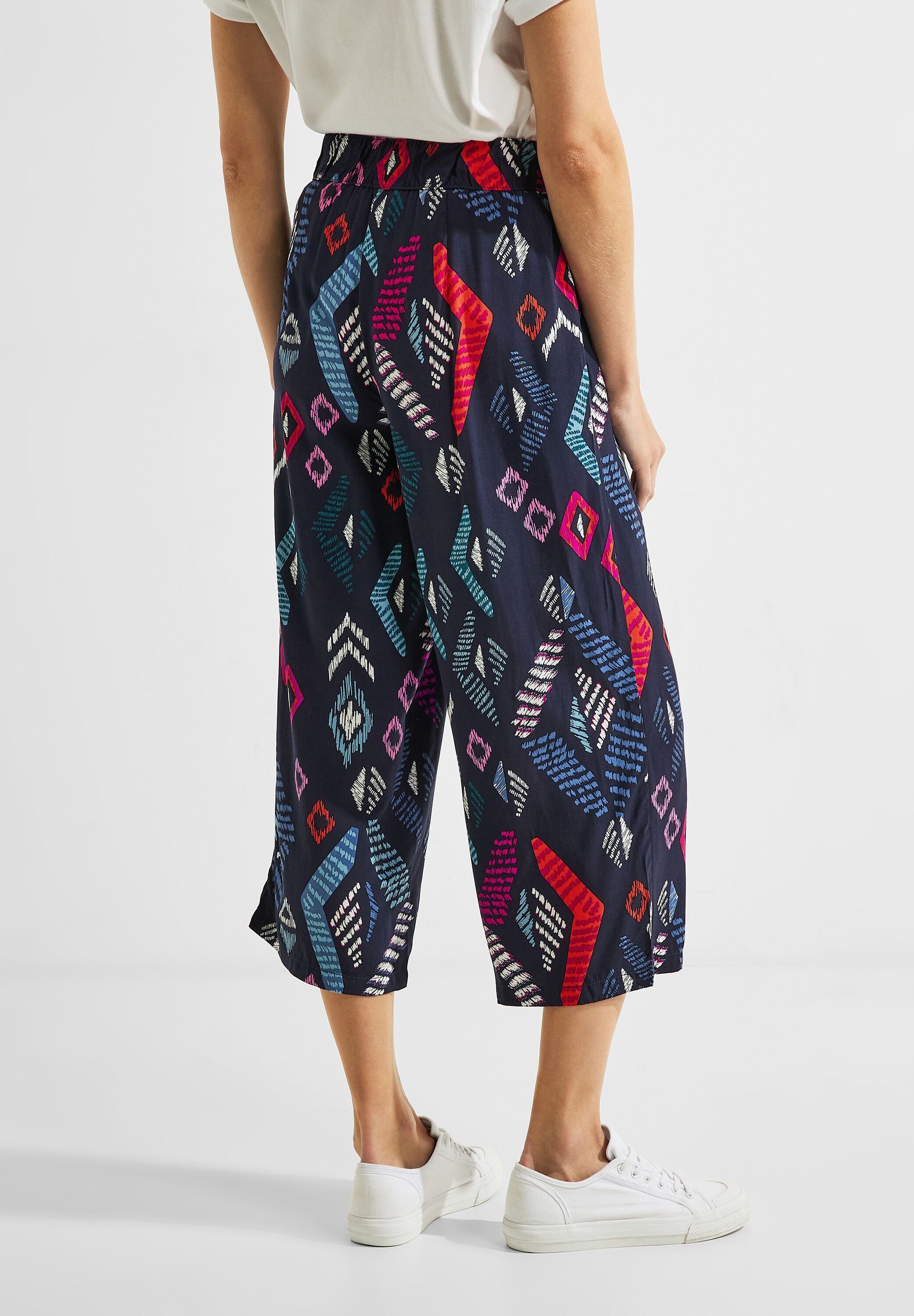 CECIL 3/4-Hose Elastikbund mit Stoffgürtel