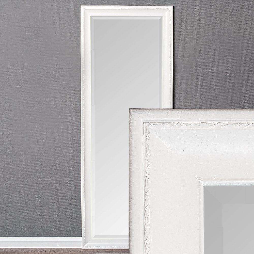 LebensWohnArt Wandspiegel Pur-Weiß 160x60cm Spiegel COPIA