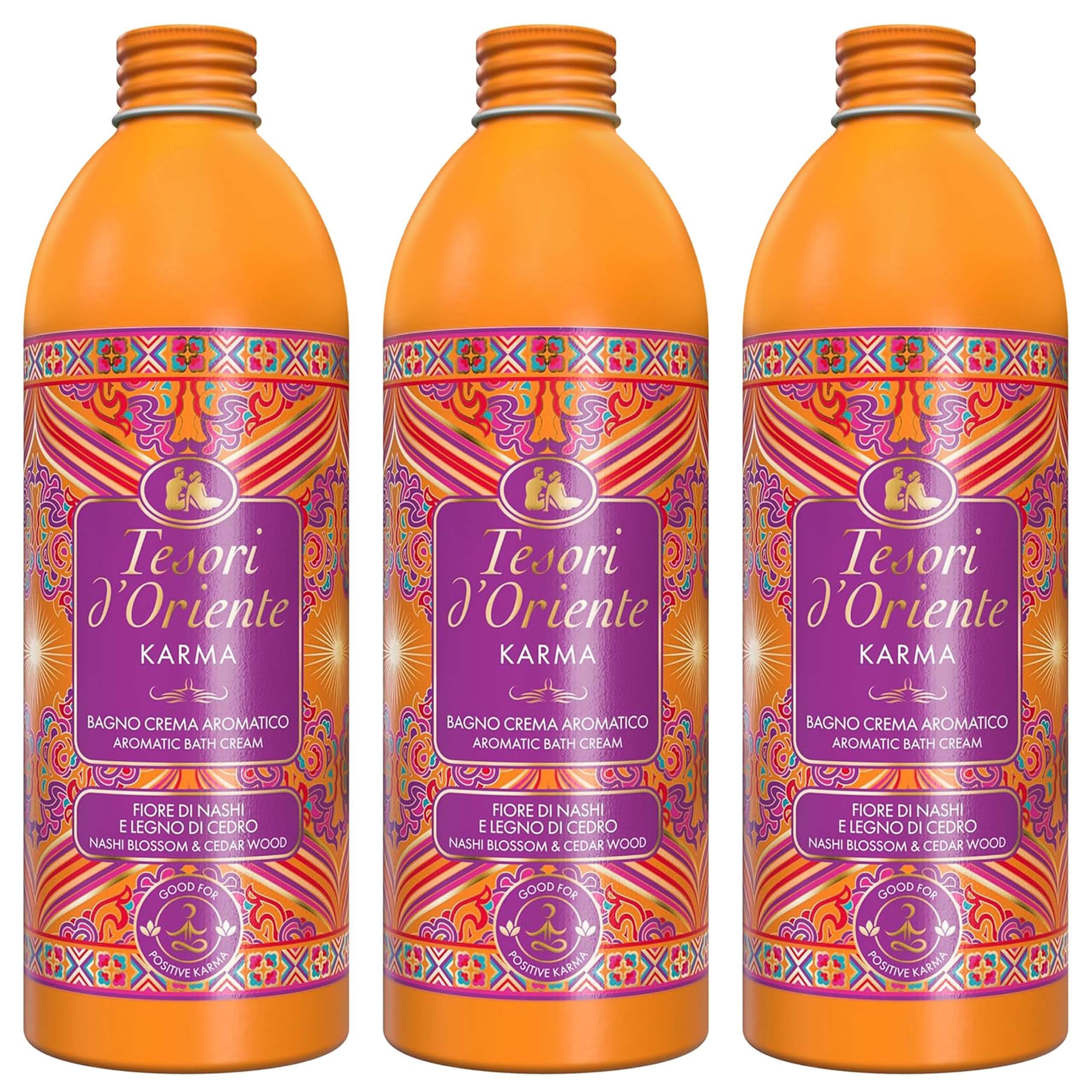 Tesori d´Oriente Duschgel Tesori d'Oriente Karma Schaumbad 500 ml, 3-tlg.