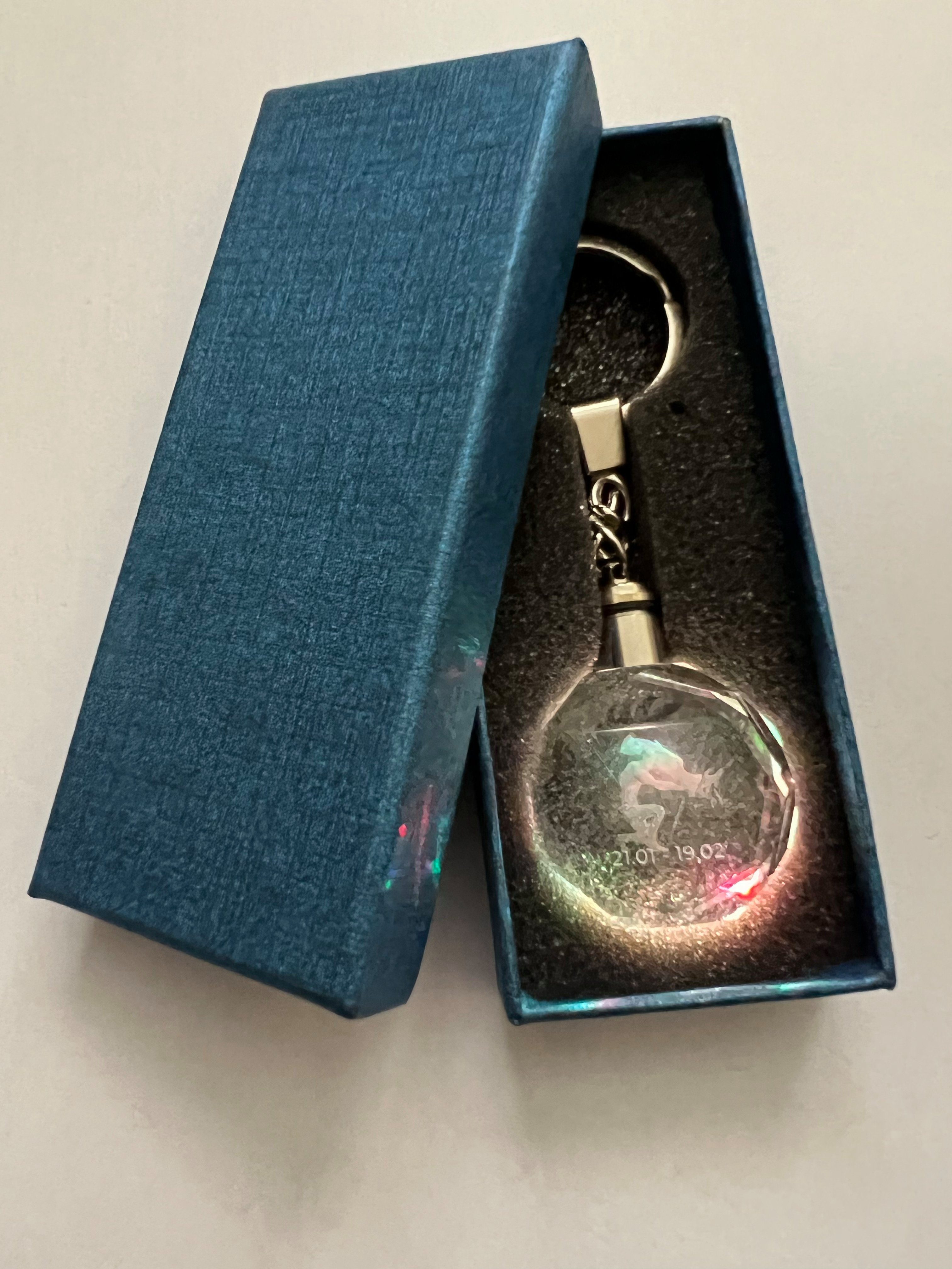 Schlüsselanhänger Wassermann Geschenkbox Stelby Multicolor Sternzeichen mit Schlüsselanhänger