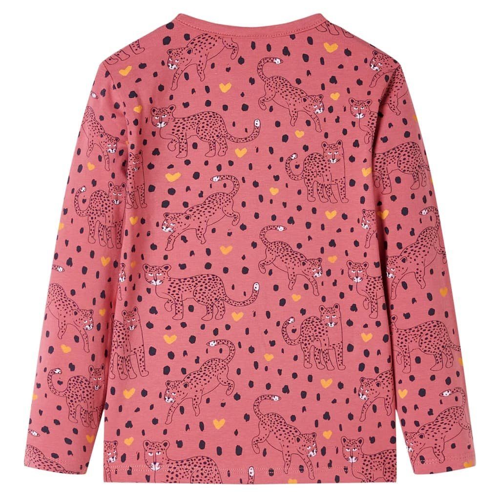 vidaXL Pyjama Kinderpyjama mit Langen Ärmeln Altrosa 92
