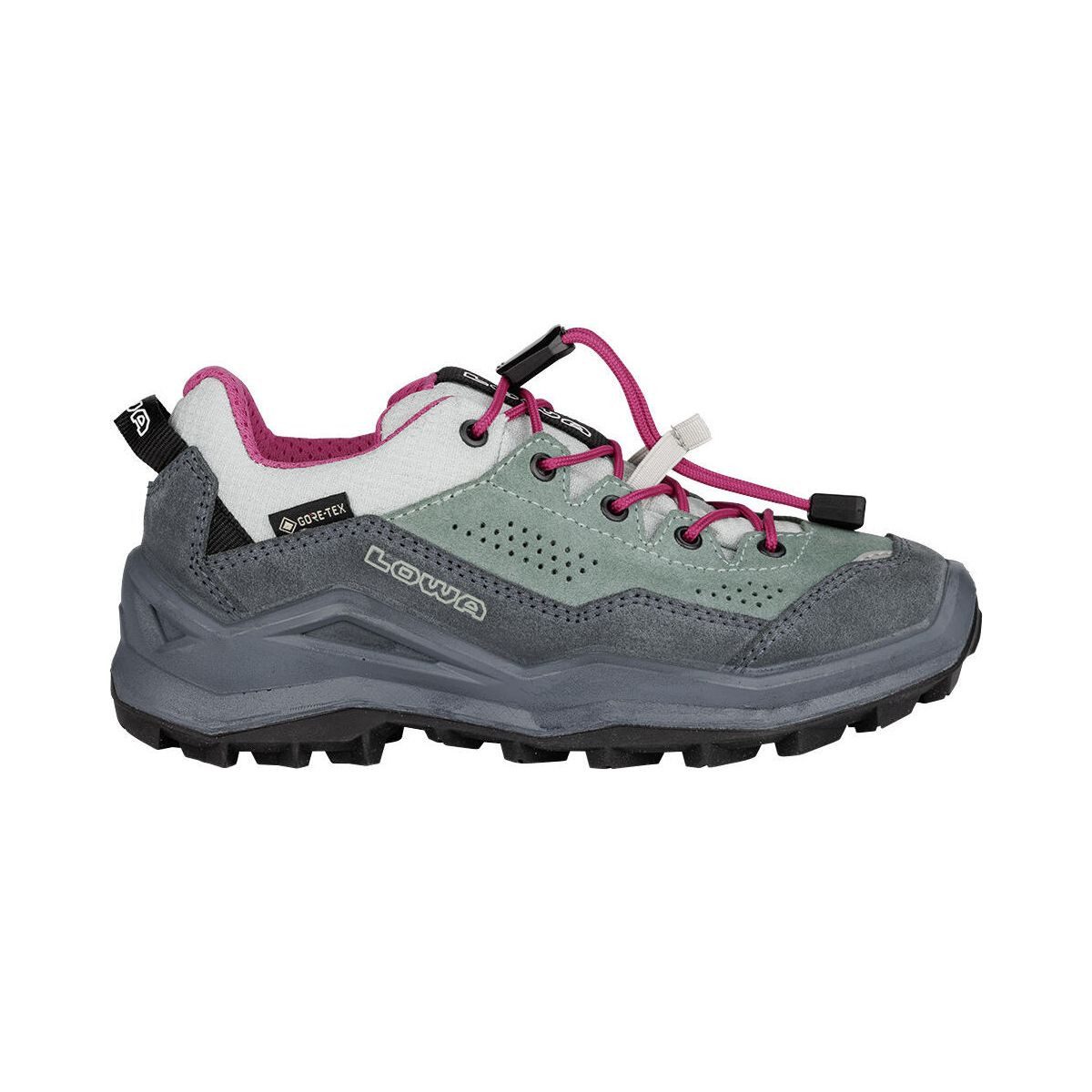 Lowa Wandax GTX LO JR Hikingschuh Vielseitiger und robuster Kinderschuh mit wasserdichter