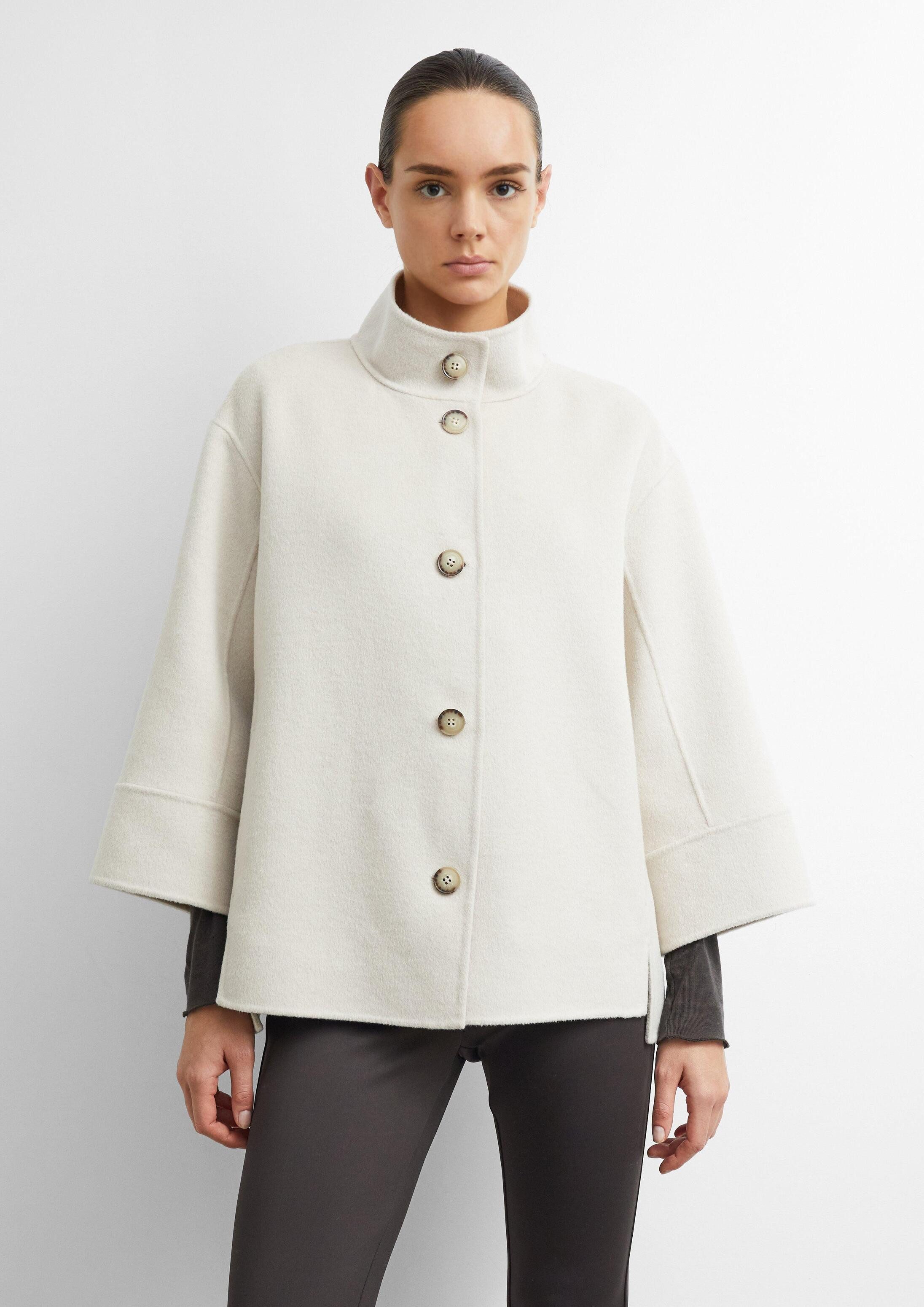 comma Funktionsjacke Outdoor-Jacke Oversize Doubleface-Jacke mit Stehkragen