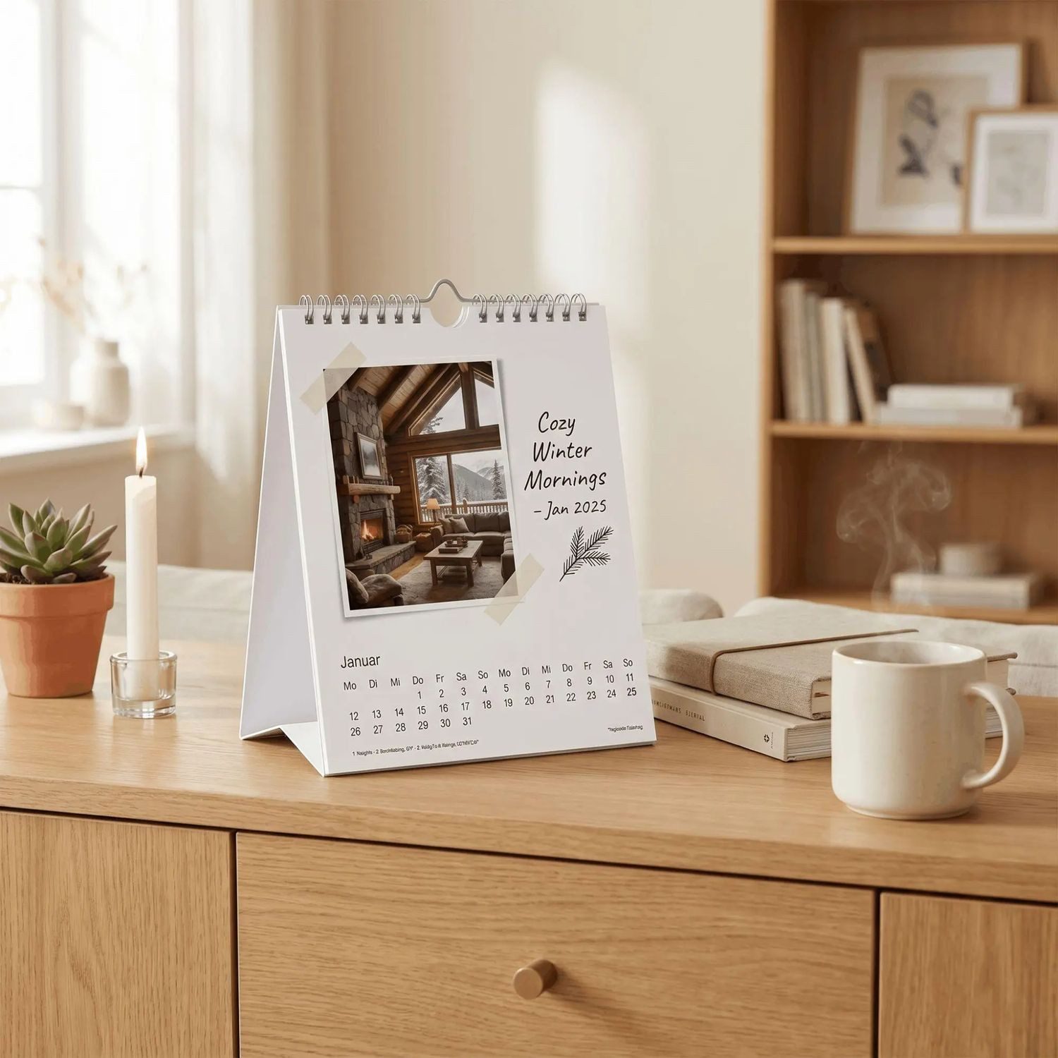 Alpha Edition Tischkalender Kreativkalender Tischaufsteller hoch weiß 2027