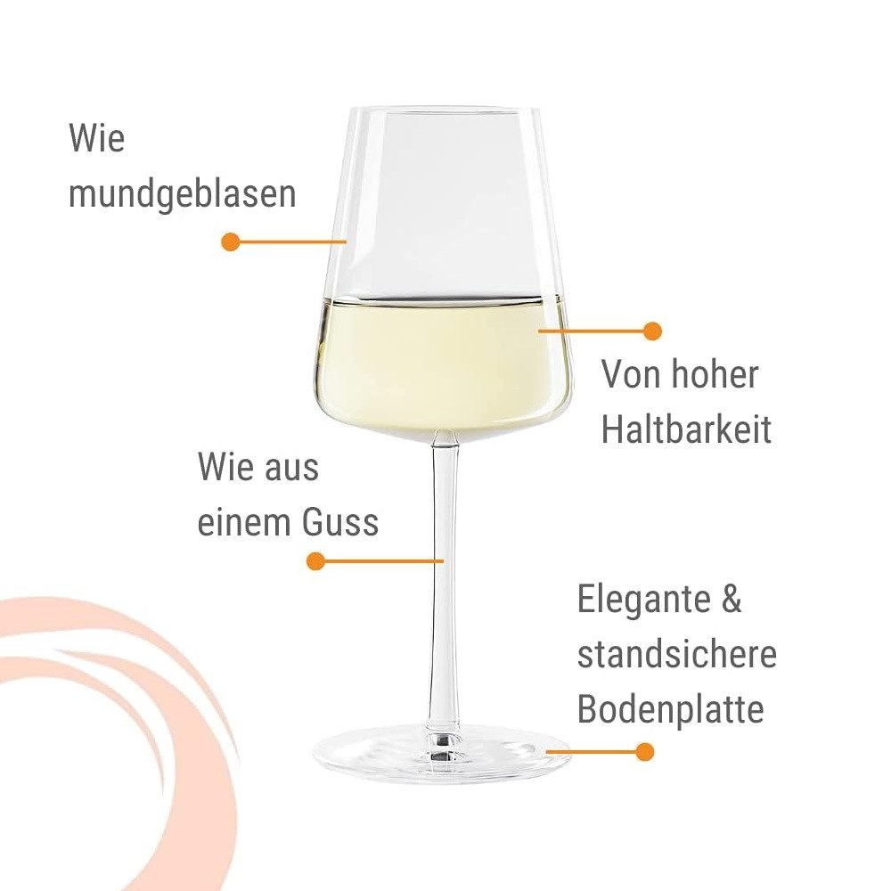 Stölzle Weinglas Stölzle Lausitz Power Weißweinkelch 12er Set, Glas