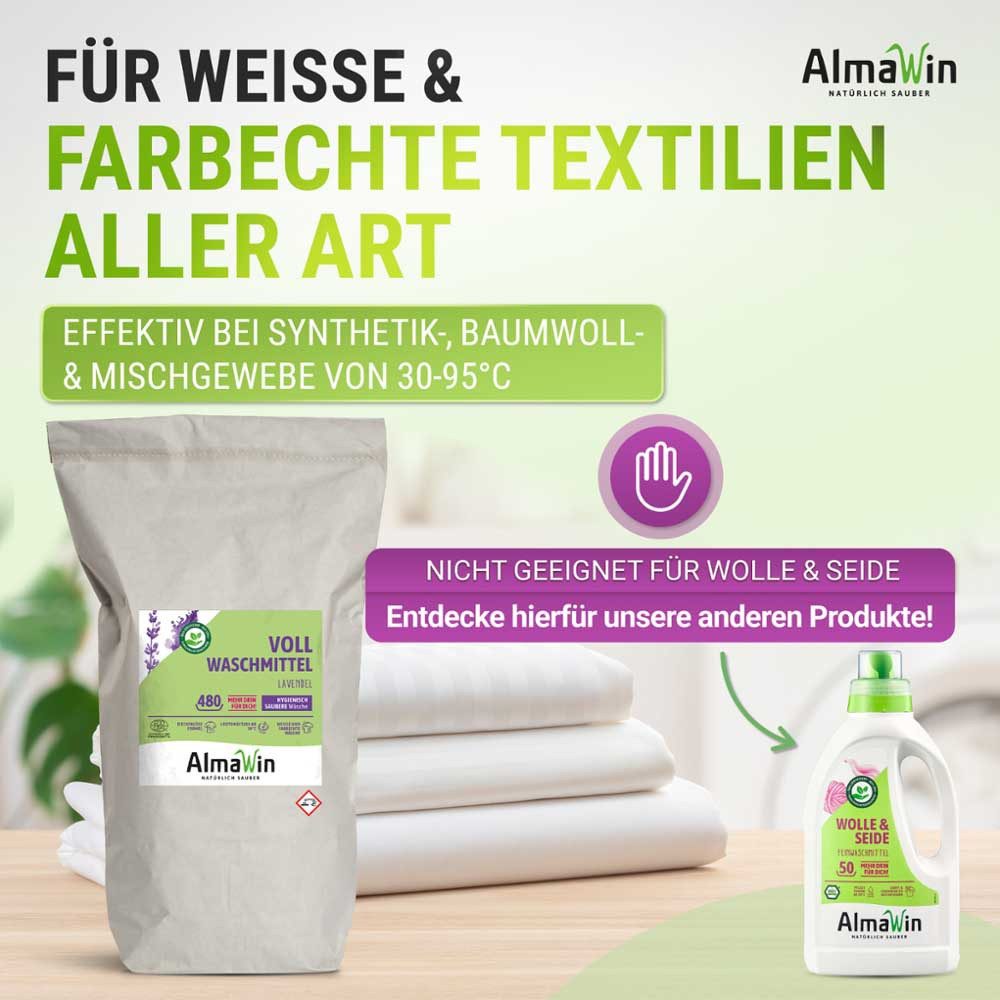 Almawin Vollwaschmittel - Pulver Sack 25Kg Vollwaschmittel