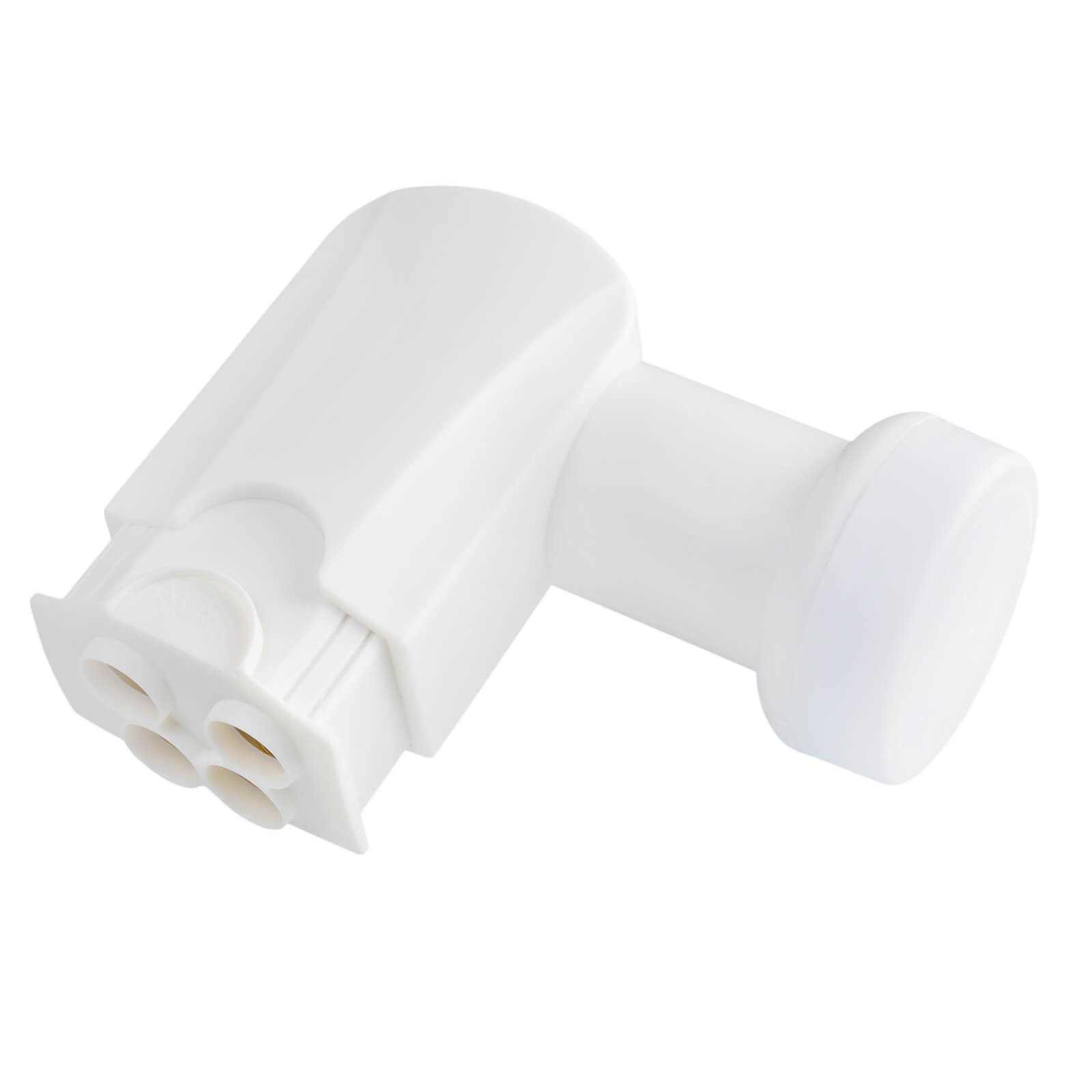 HB-DIGITAL LNB Quad Robust AX W für 4 Teilnehmer wasserdicht Universal-Single-LNB (für 4 Teilnehmer, Die vergoldeten F-Anschlüsse für noch bessere Signalübertragung)