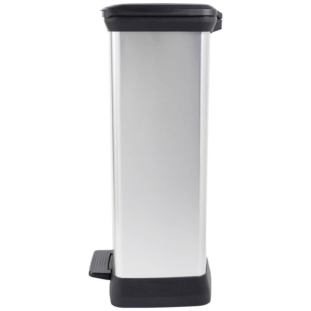 Curver Mülleimer DECO Bin METALLIC'S DUO mit Pedal, metallic 254620