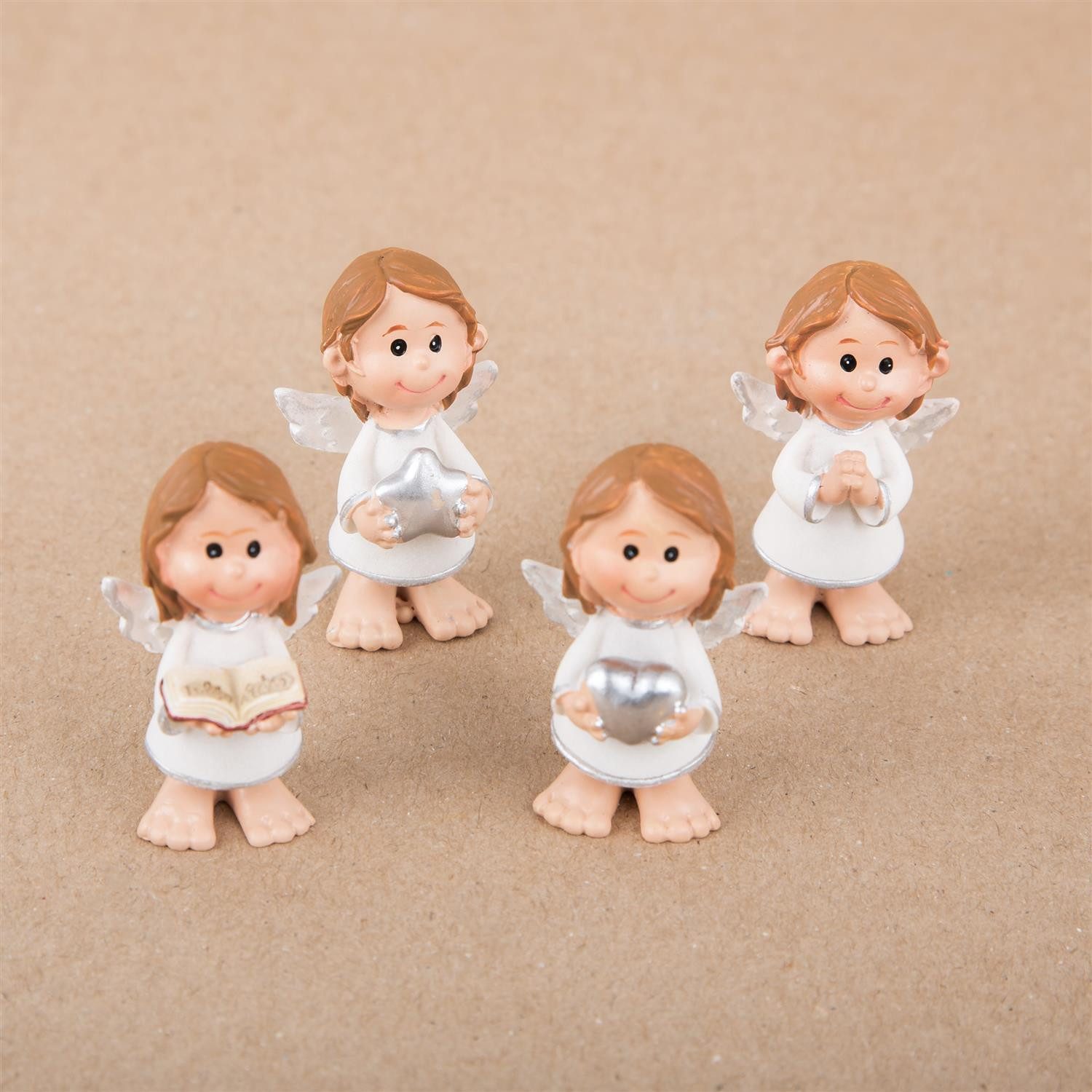 Logbuch-Verlag Dekofigur 4 kleine Schutzengel Figuren 4,5 cm