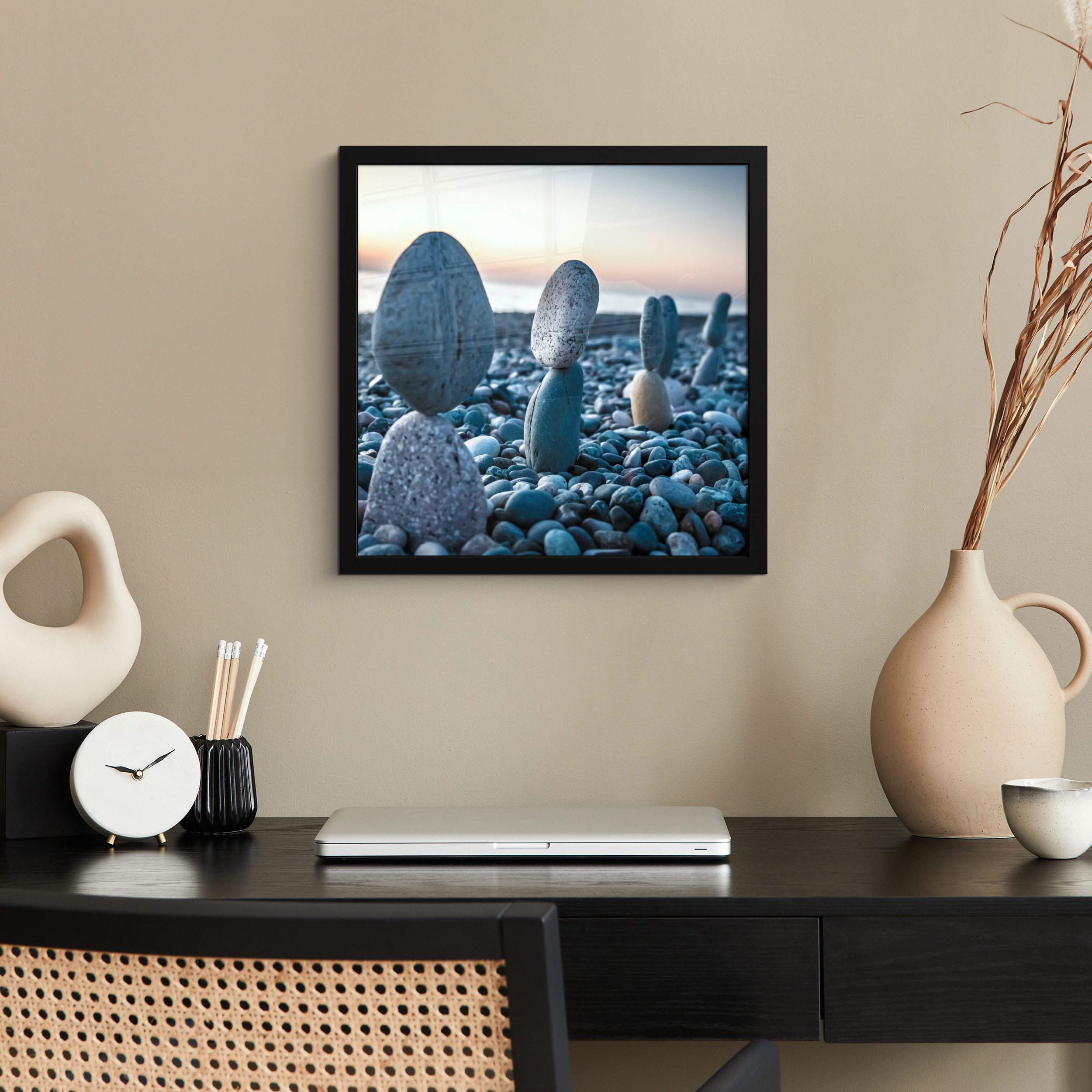 MuchoWow Poster Zen-Steine - Sonnenuntergang - günstig online kaufen
