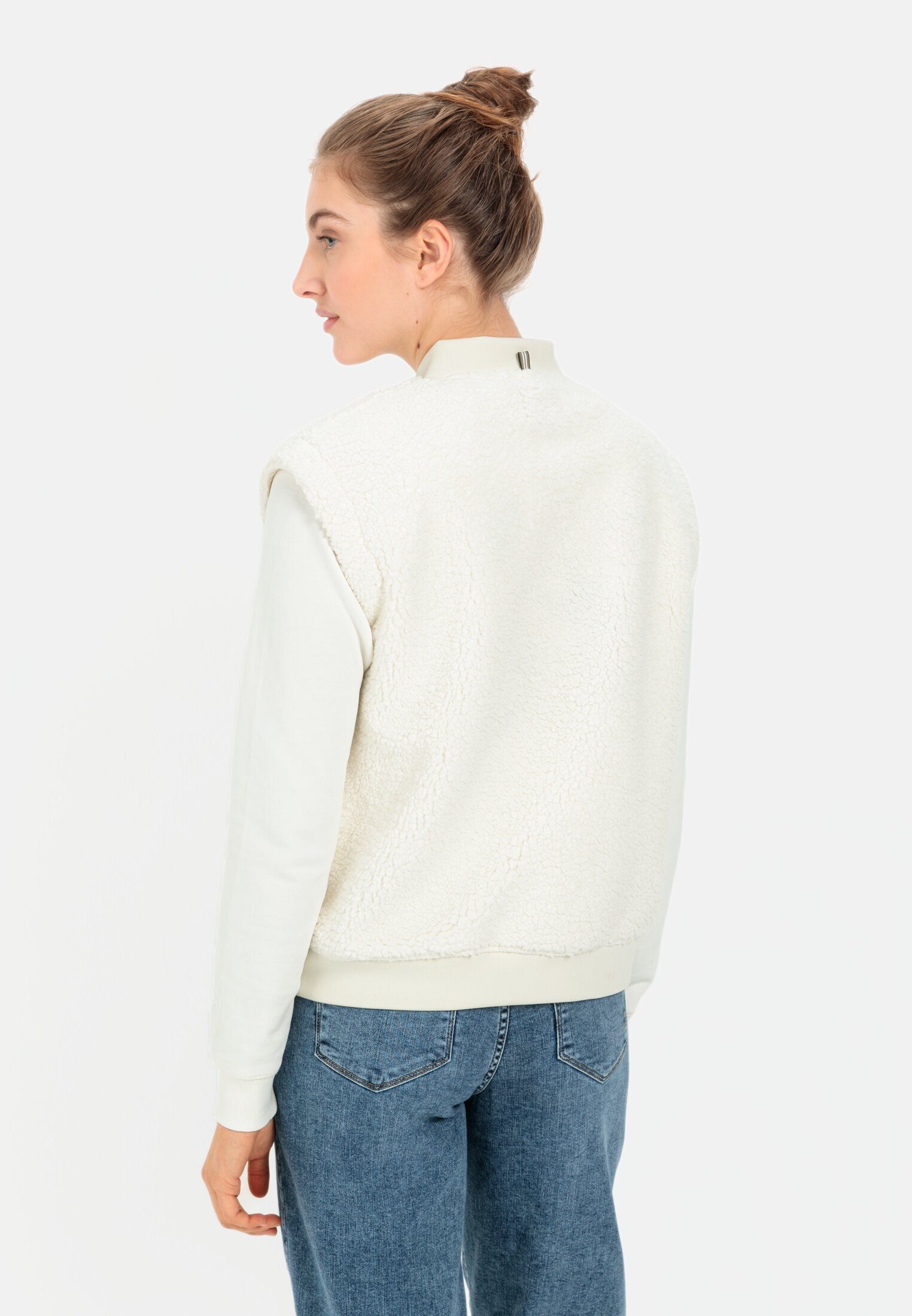 camel active Fleeceweste mit Strickbündchen ärmellos