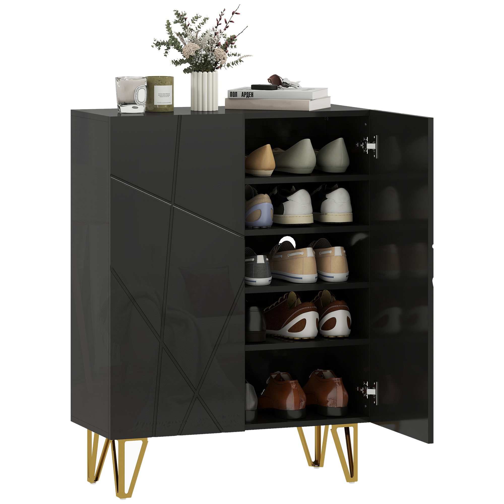 HOMCOM Schuhschrank für 15-20 Paar Schuhe (Größe 43, 1-St., mit Türen) Meta günstig online kaufen