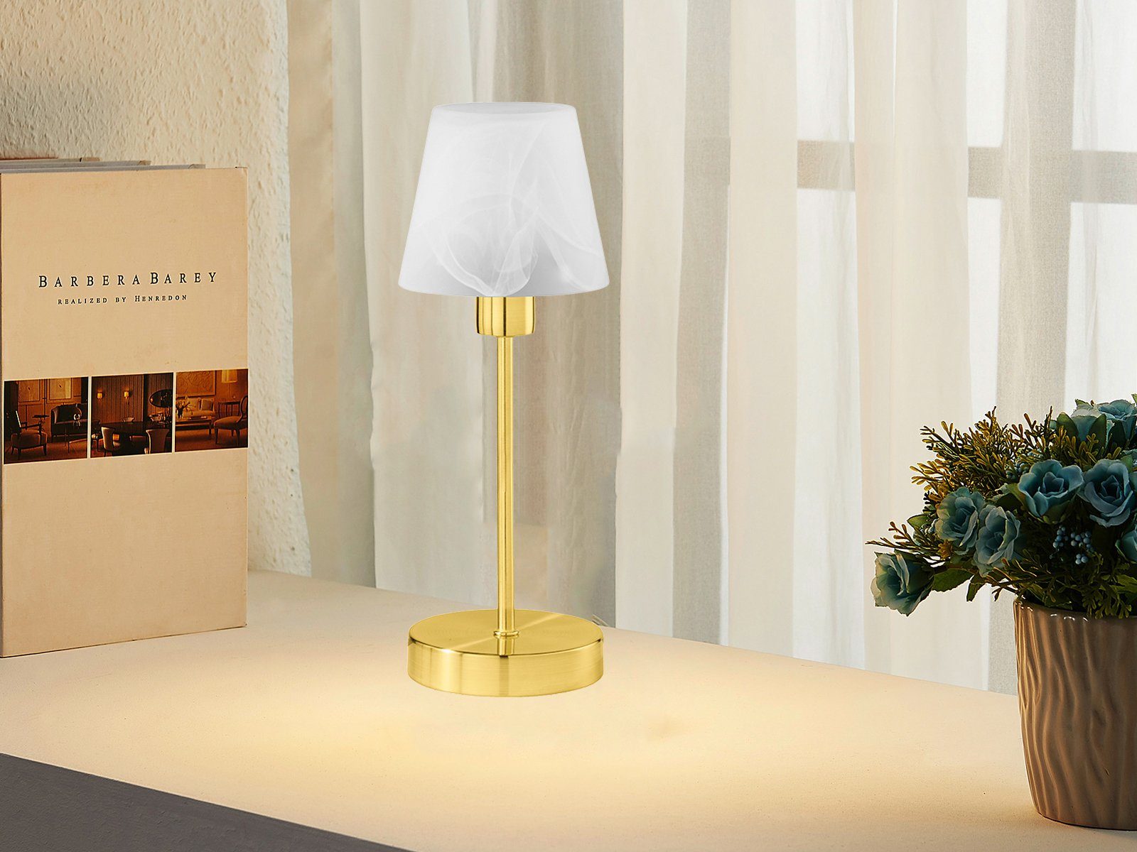 TRIO Leuchten LED Nachttischlampe, Dimmfunktion, LED wechselbar, Warmweiß, günstig online kaufen