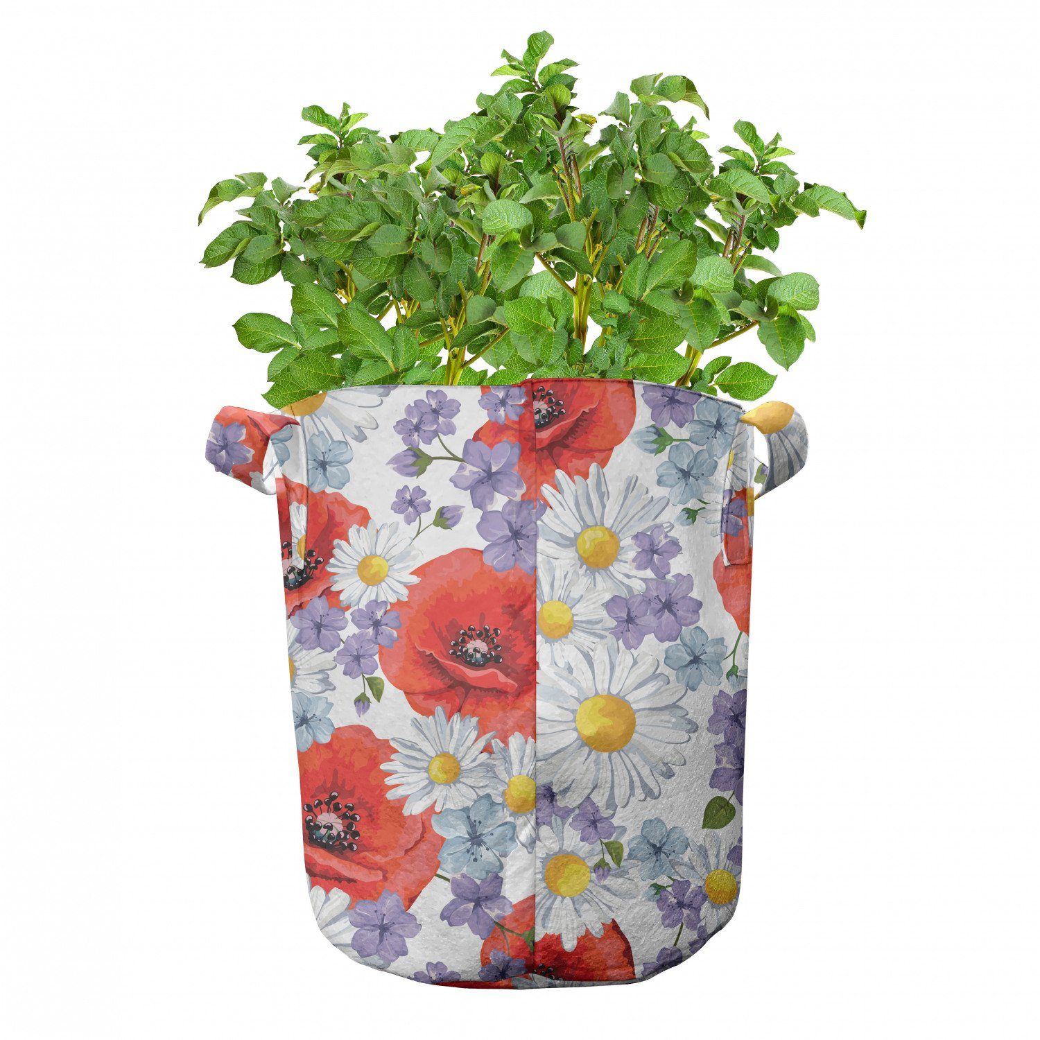 Daisy Abakuhaus für Pflanzkübel hochleistungsfähig und Poppy Pflanzen, mit Stofftöpfe Griffen Bunt Blume