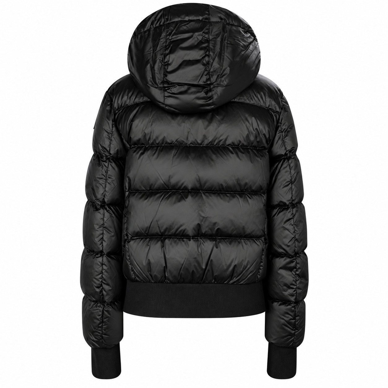 Parajumpers Daunenjacke Parajumpers PJS MARIAH Damen Daunenjacke mit Kapuze Slim Fit – Black – Bild 2 von 3
