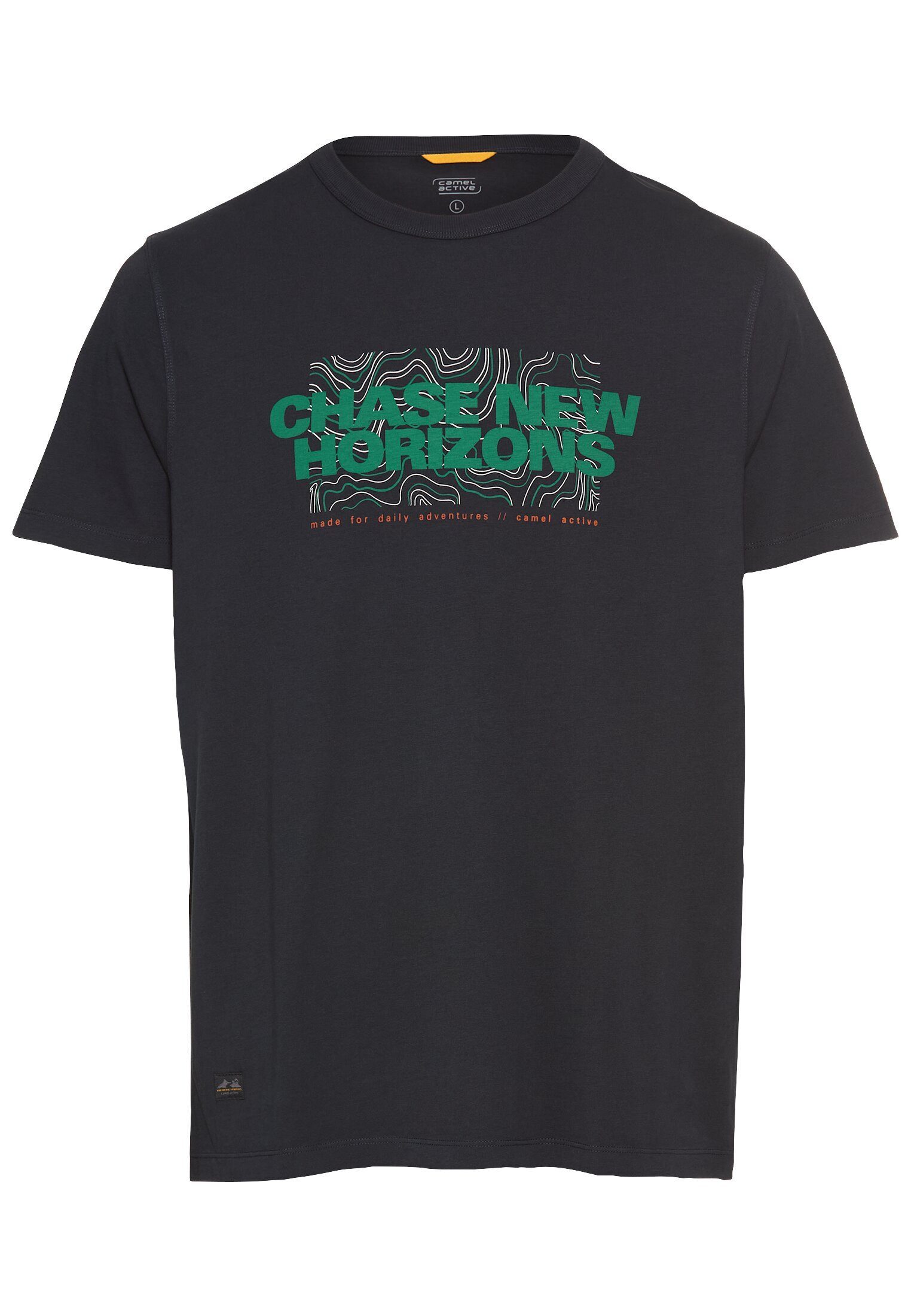 camel active Print-Shirt mit Rundhalsausschnitt günstig online kaufen