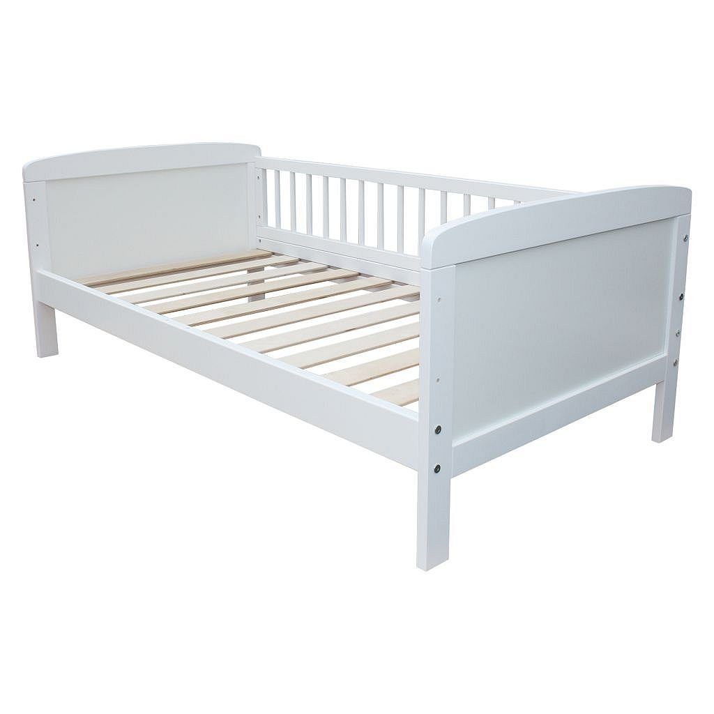 Micoland Kinderbett Kinderbett Juniorbett 140x70 cm umbaubar weiß (Bett mit günstig online kaufen