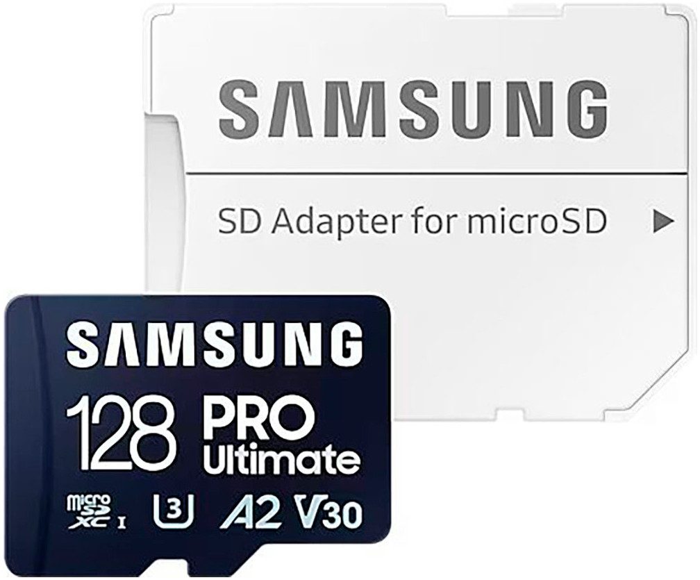 Samsung Pro Ultimate Speicherkarte (128 GB, Video Speed Class 30 (V30)/UHS Speed Class 3 (U3), 200 MB/s Lesegeschwindigkeit)