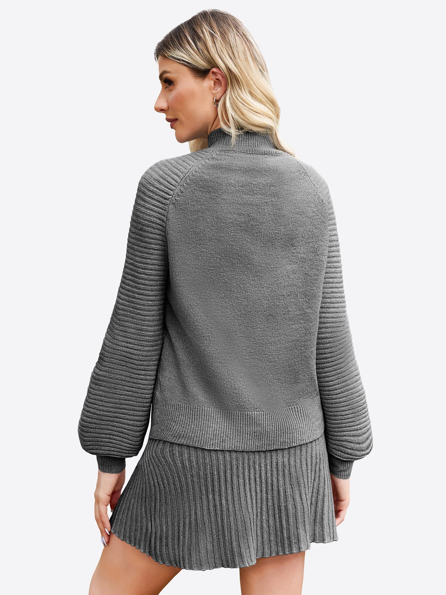 Imily Bela Strickkleid 2-teiliger Damen Strickanzug (Set, 2-tlg., Pullover+ günstig online kaufen