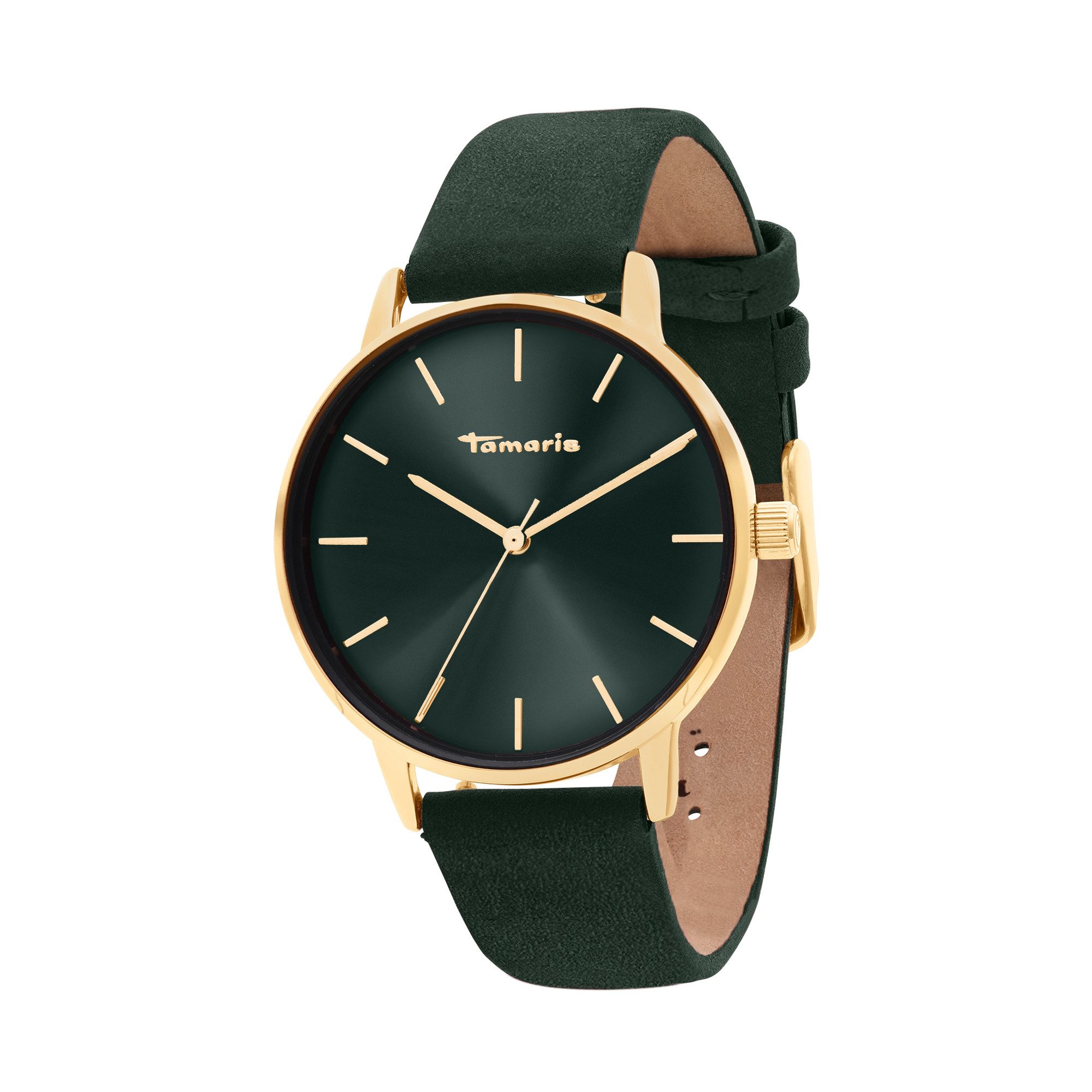 Tamaris Quarzuhr TT-0230-LQ, Armbanduhr, Damenuhr, Lederarmband, analog