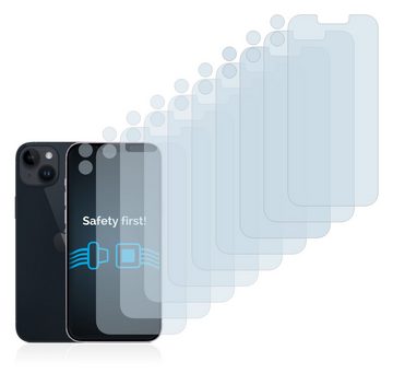 Savvies Schutzfolie für Apple iPhone 14 Plus (Display+Kamera), Displayschutzfolie, 18 Stück, Folie klar