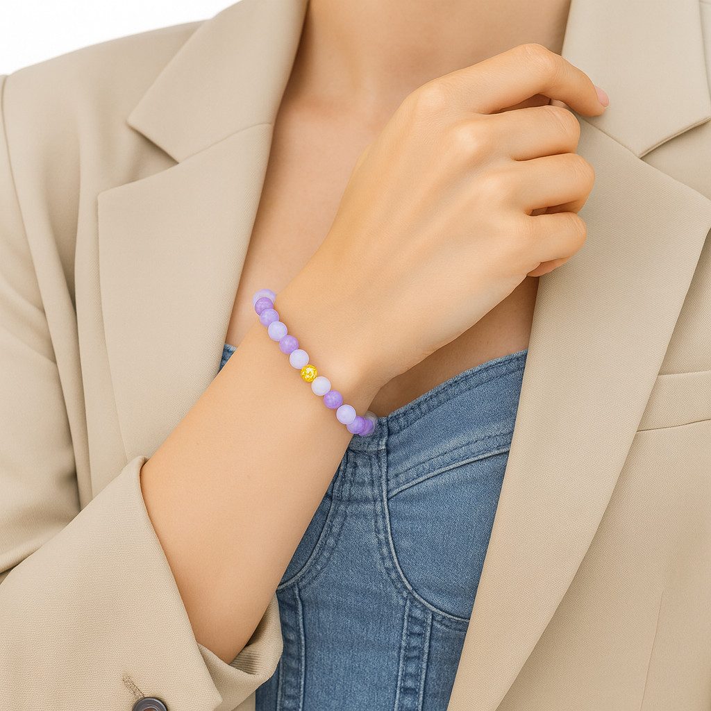 M-Punkt24 Armband Armbänder (Aquamarin Amethyst Rosenquarz), Damen Edelstei günstig online kaufen