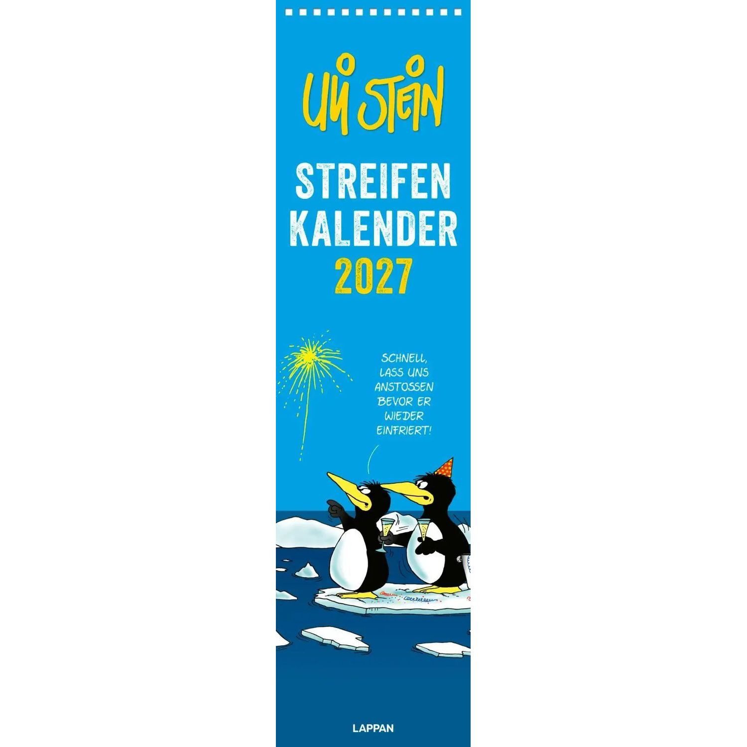 Lappan Verlag Wandkalender Uli Stein Streifenkalender 2027: Monatskalender für die Wand