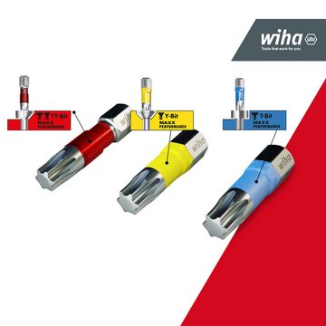 Wiha Bit-Set BitBuddy (42136) - 9 tlg., TY-Bit 29 mm, TORX 1/4" C6,3, Zubehör für Schraubanwendungen