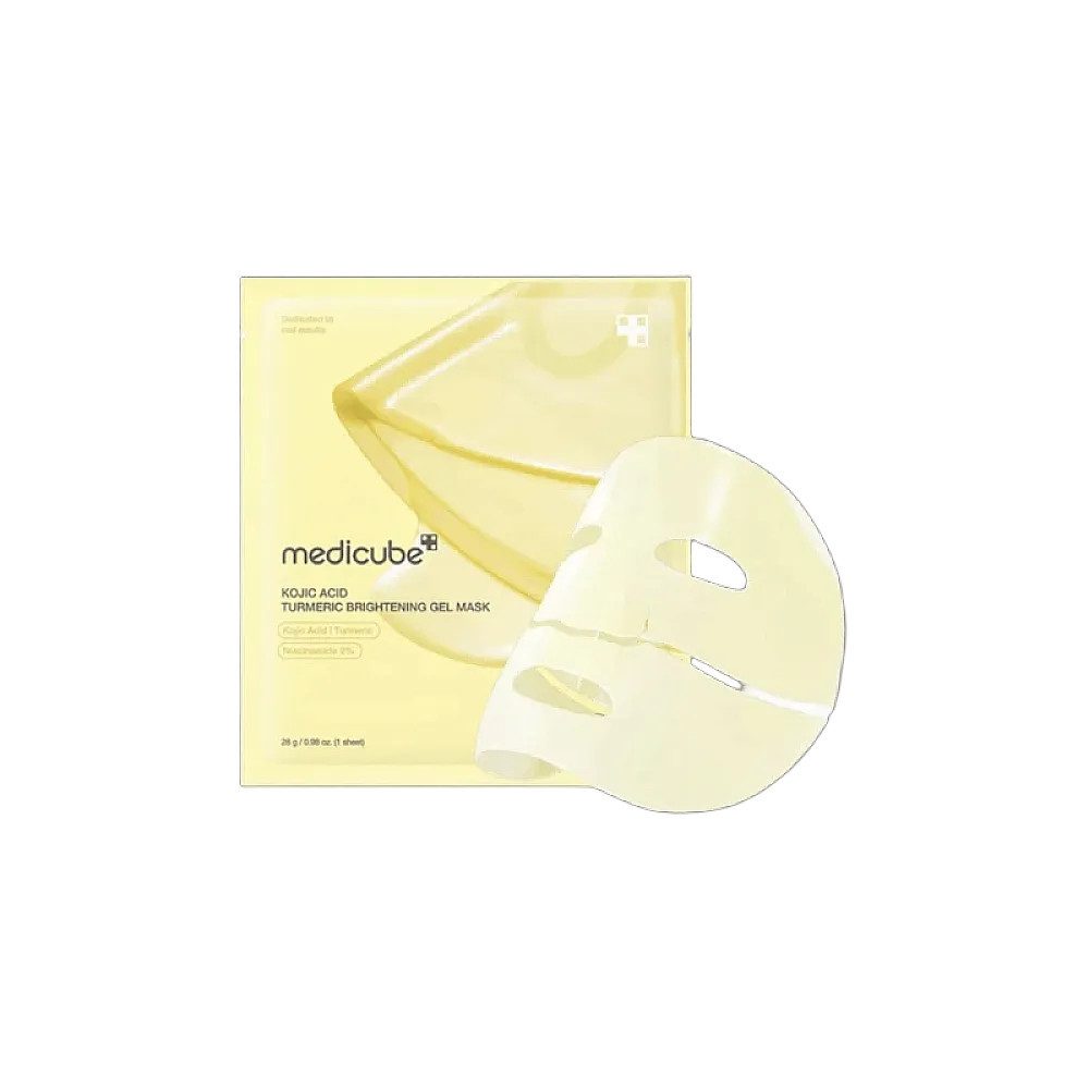 Medicube Tuchmaske medicube Kojic Acid Turmeric Brightening Gel Mask 4er Pack