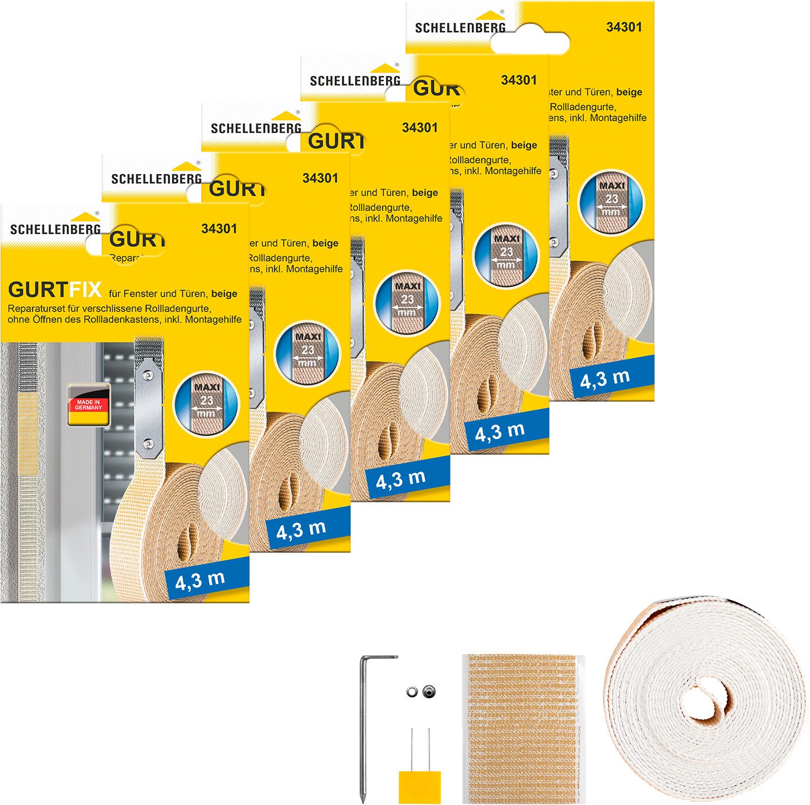 SCHELLENBERG Reparatur-Set Rollladen Gurtfix für das Rollladensystem Maxi, günstig online kaufen