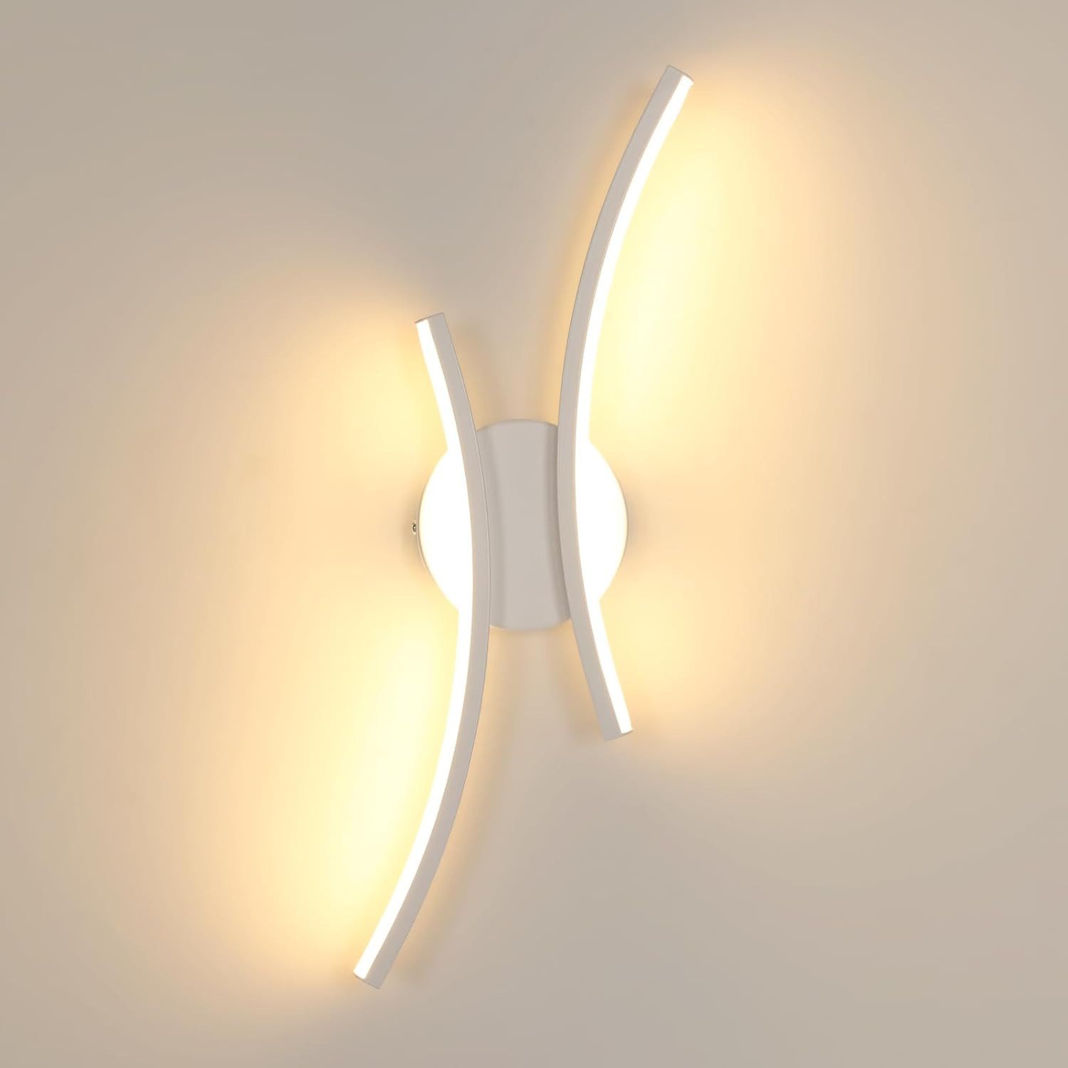 Goeco Wandleuchte Unregelmäßige LED-Wandleuchte, goldene Aluminiumlampe, günstig online kaufen