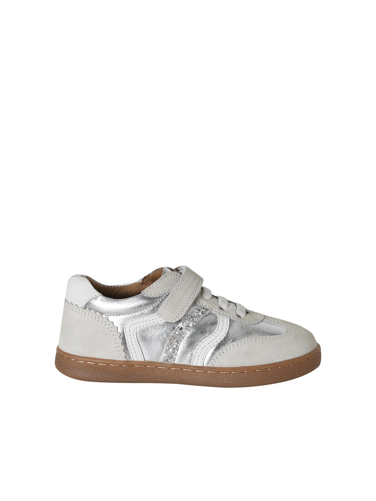vertbaudet Mädchen Leder-Sneaker mit Klettverschluss Sneaker