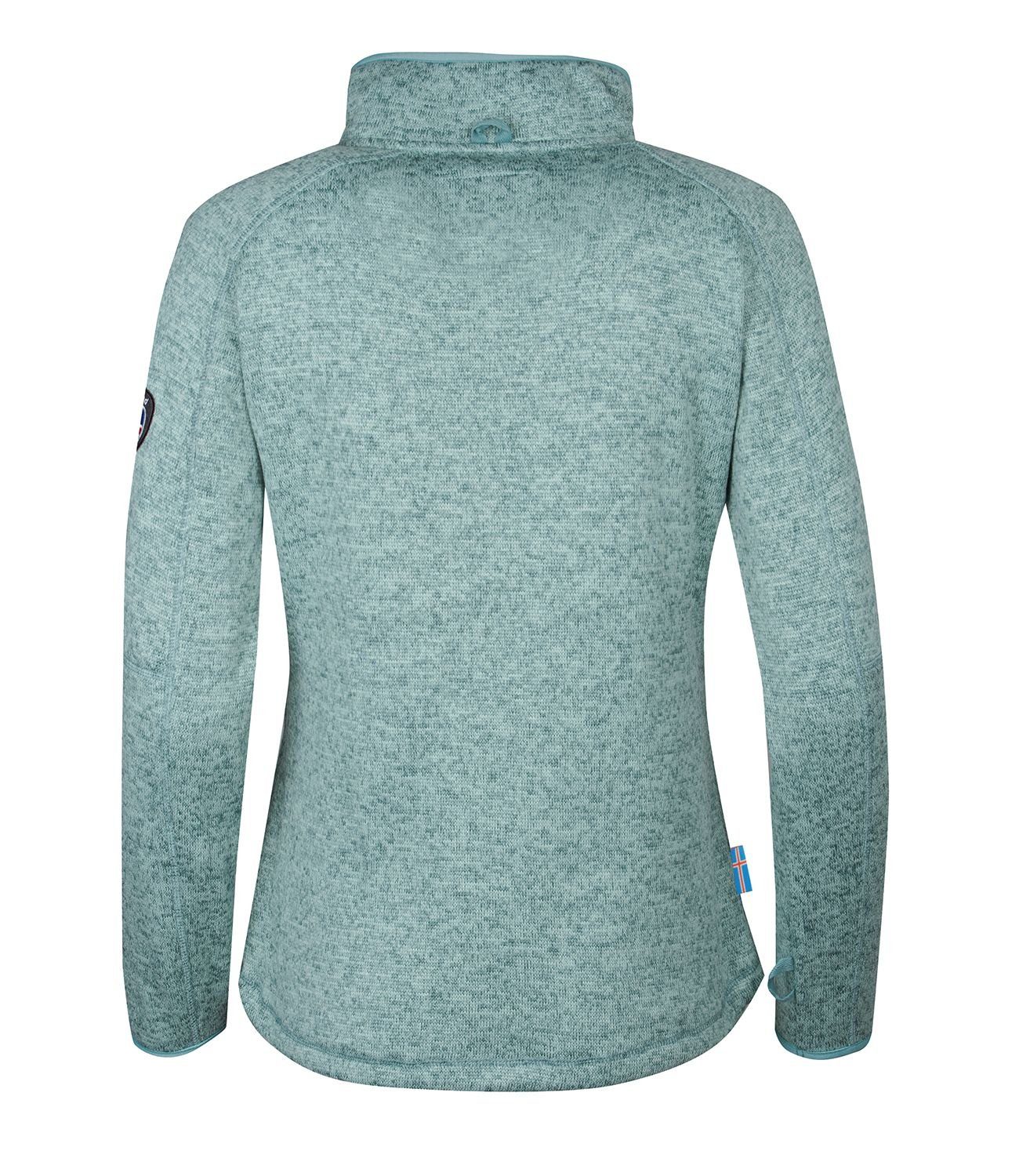 Fleecejacke Katla Westfjord Mineralblau Wasserdicht